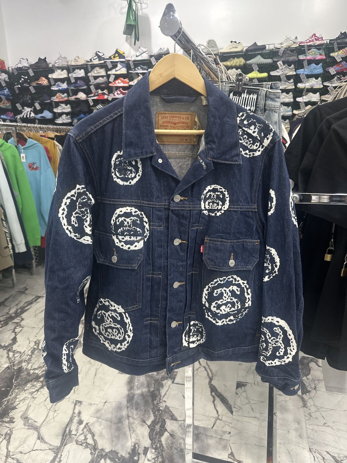Stussy Denim Tears Jacket | Grailed