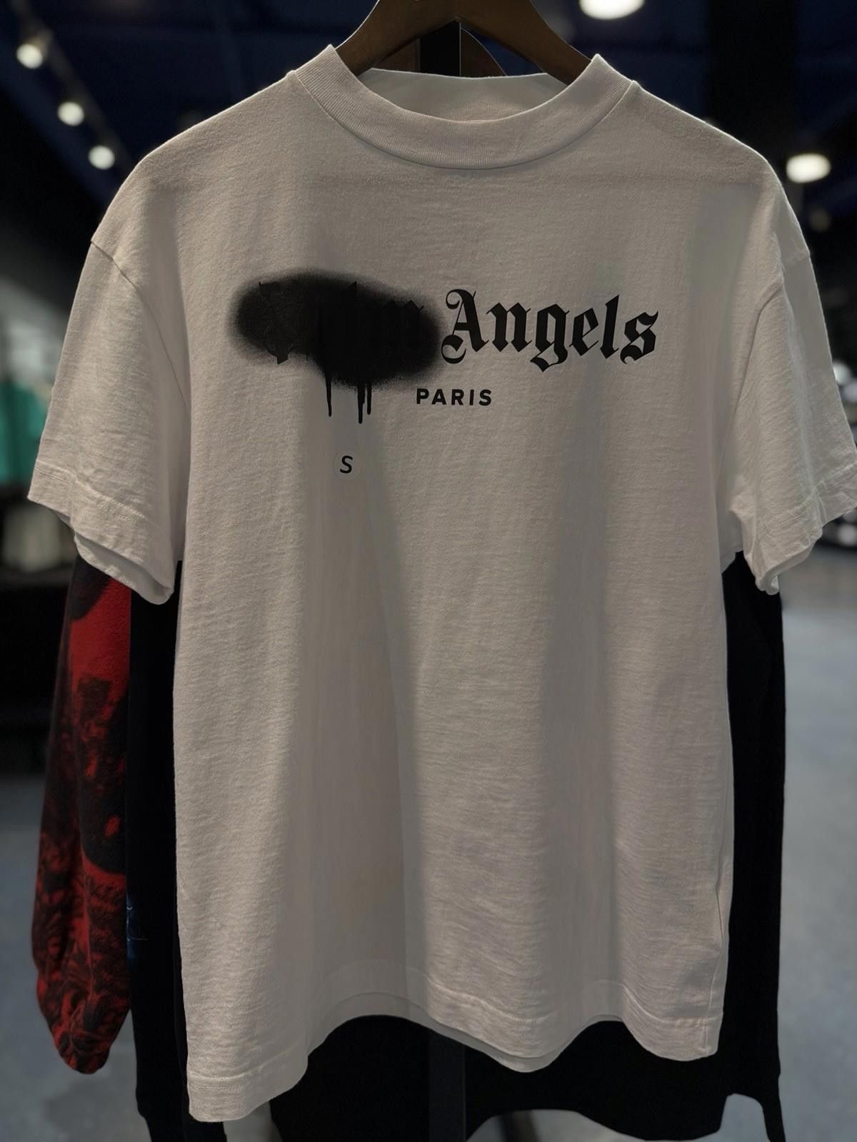 Palm Angels Size Small - Palm Angels Logo Crew T-Shirt ' White' Size US S / EU 44-46 / 1 - 3 Thumbnail