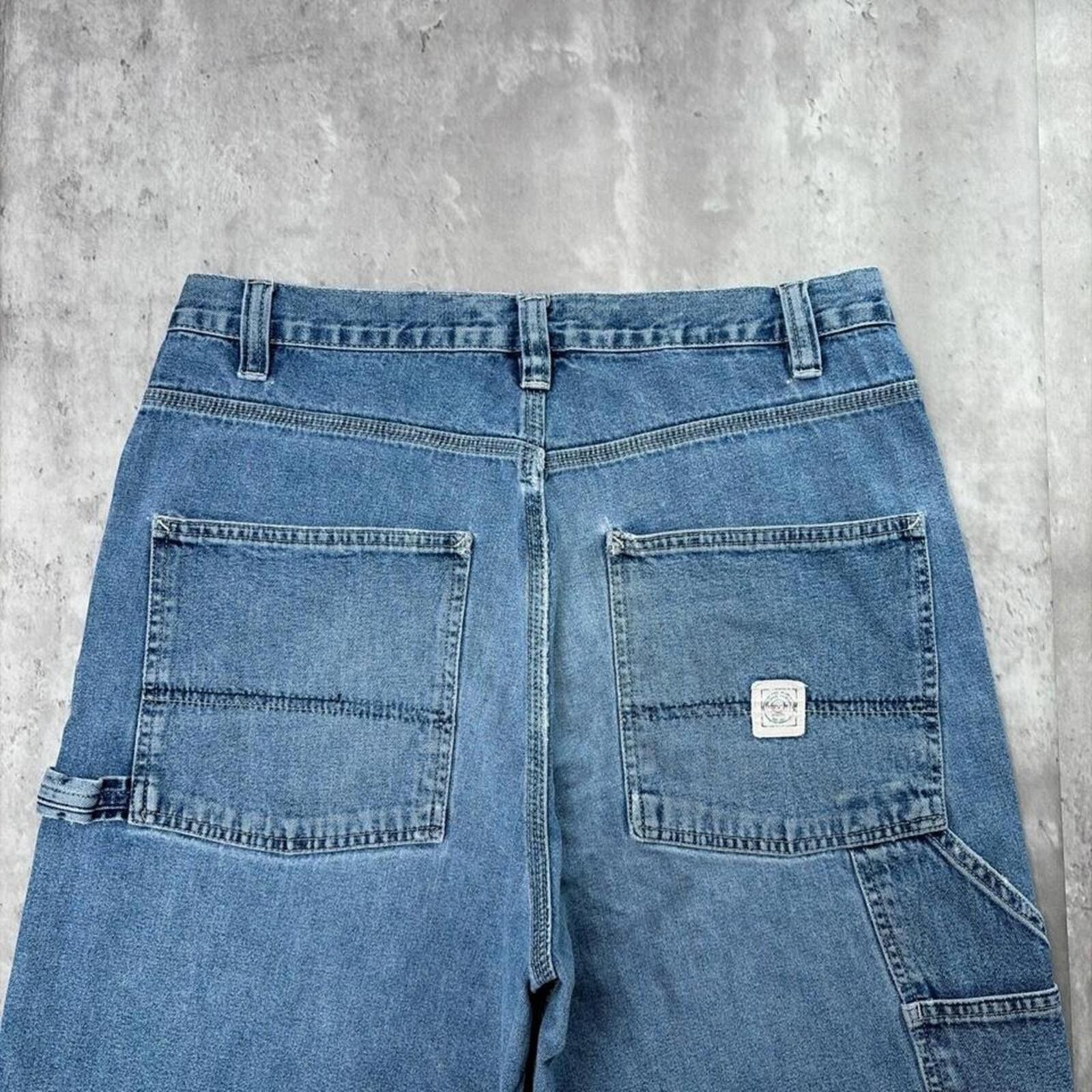 Other Y2K Blue Sonoma Jeans Grunge Baggy Carpenter Denim Jorts Size US 34 / EU 50 - 3 Thumbnail