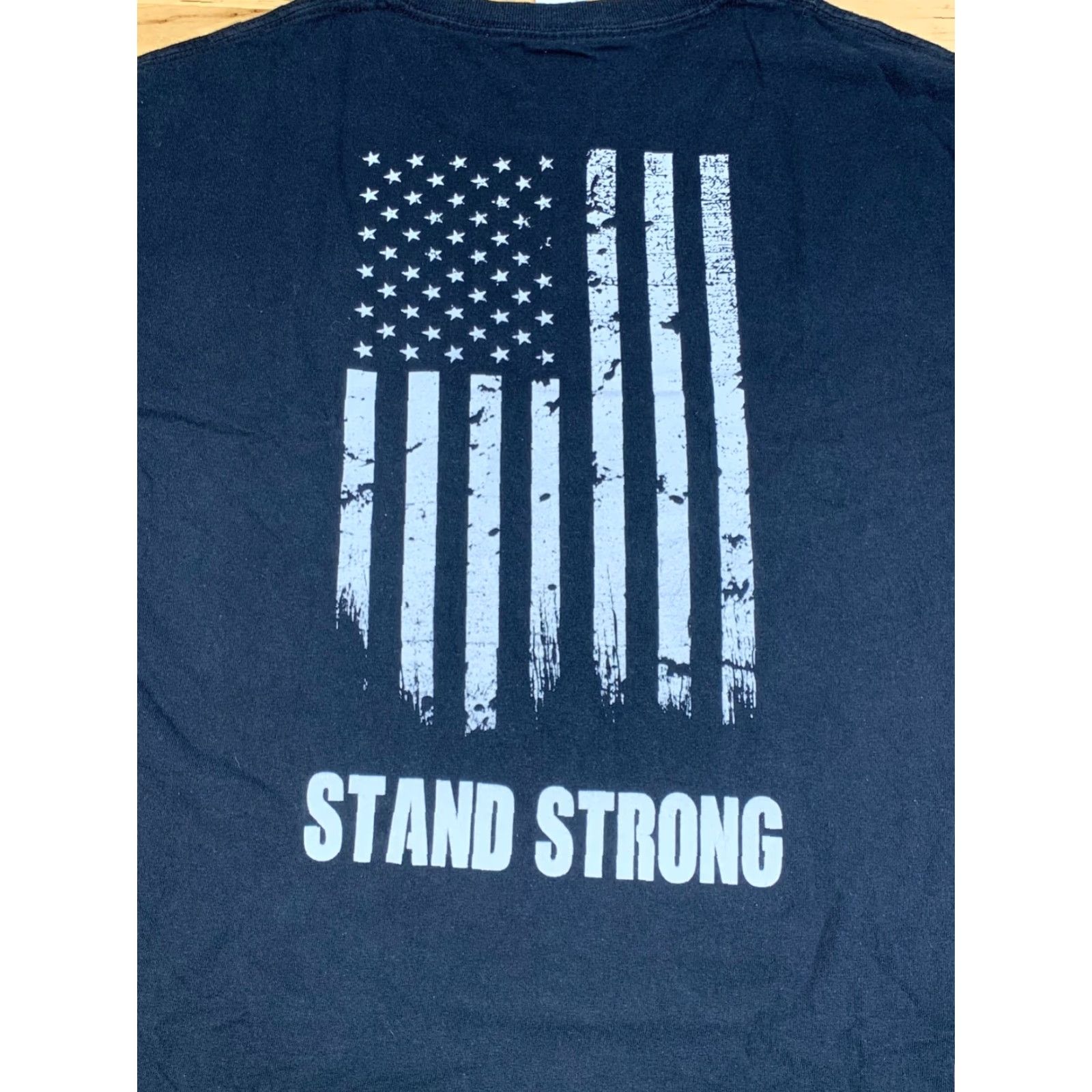 Gildan Gildan Shirt Adult XL Blue US Navy Football American Flag Graphic Print Stand Strong 11486 Size US XL / EU 56 / 4 - 8 Thumbnail