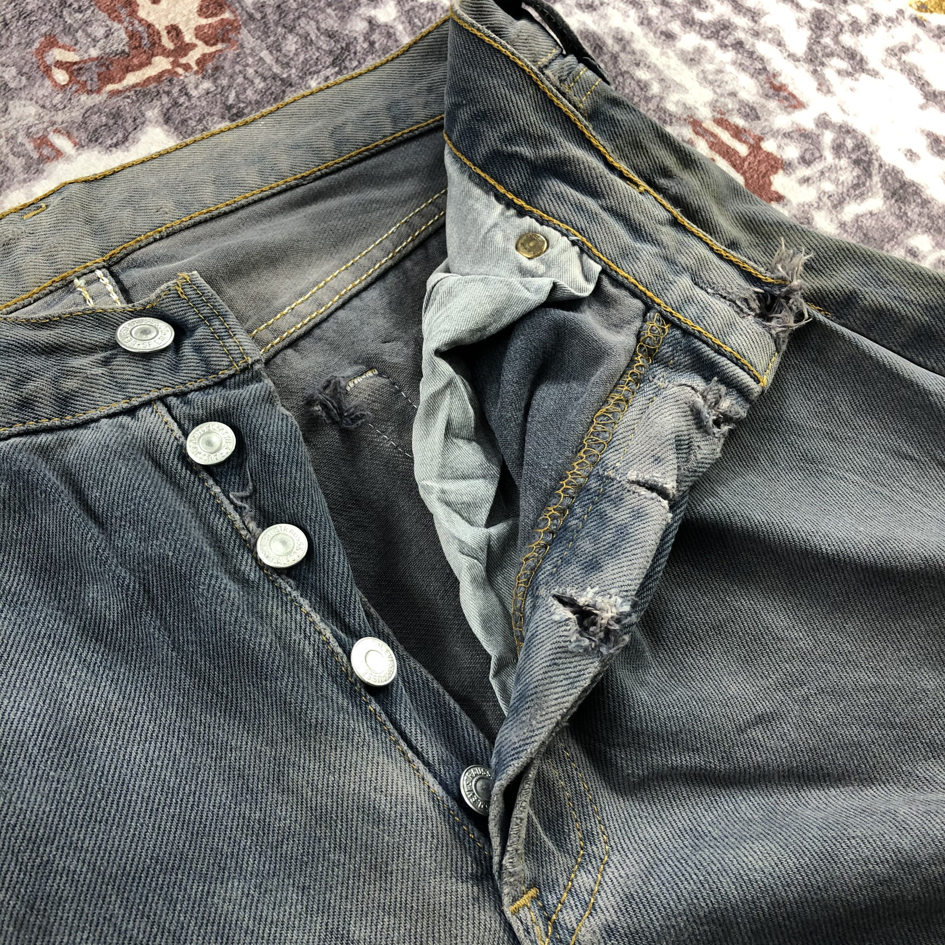 Levi's Vintage 90s Levis 501 Faded Black Jeans-JM2418 Size US 31 - 12 Thumbnail