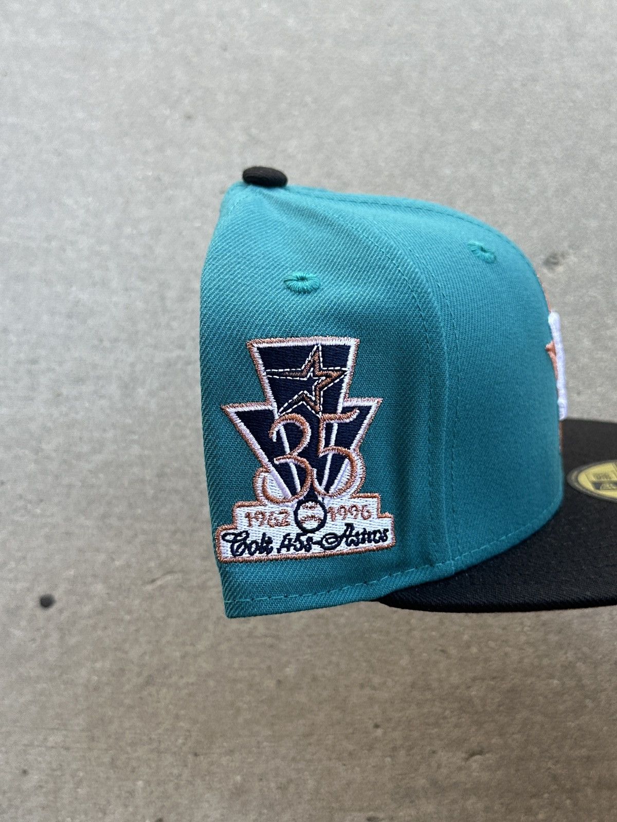 Hat Club × MLB × New Era Houston Astros OG Copperhead Top 30 Fitted Hat 7 1/4 Size ONE SIZE - 2 Thumbnail