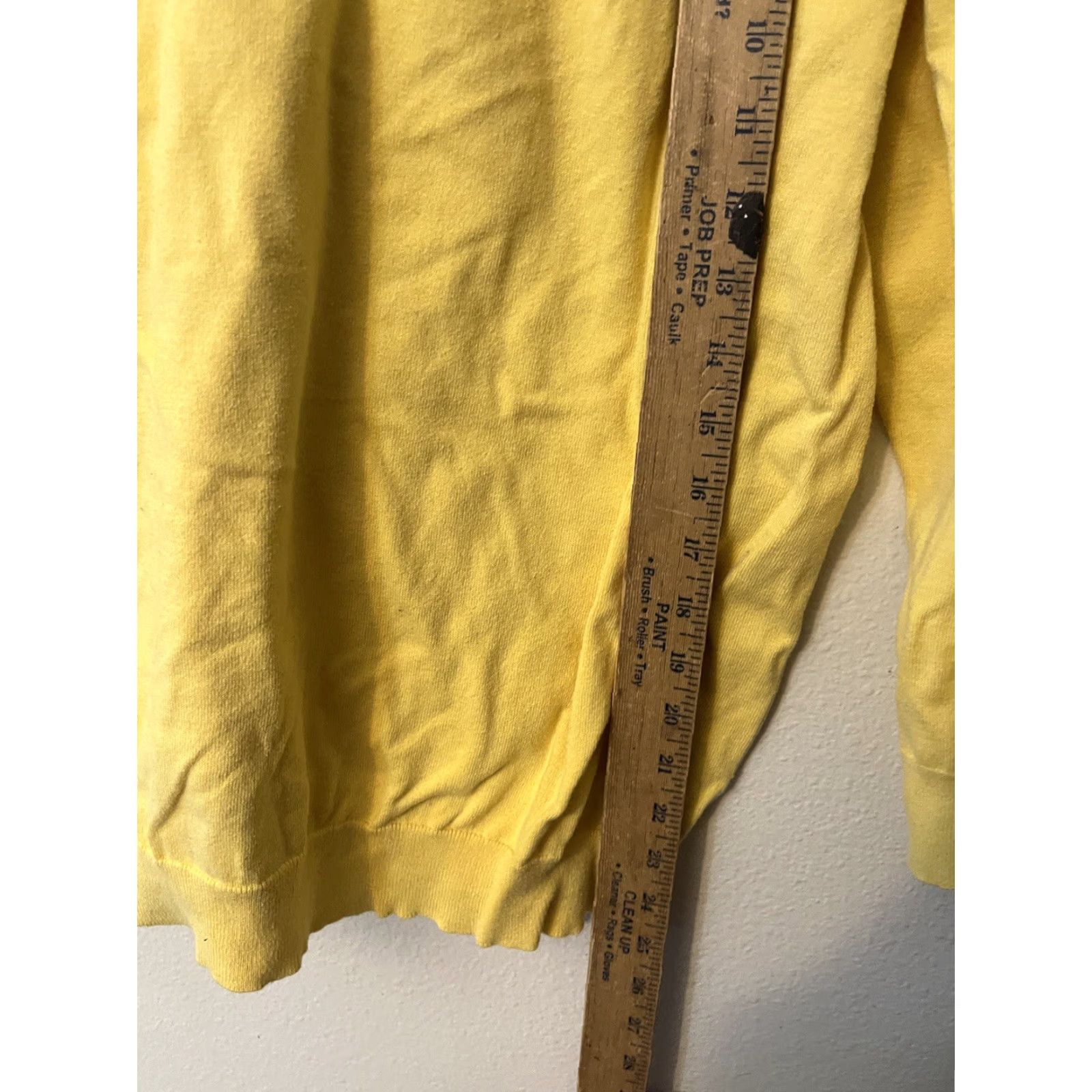 Anne Klein Anne Klein Sport Sweater Women's XL Yellow V-neck 3/4 Sleeve Cotton Blend Pullover Size XL / US 12-14 / IT 48-50 - 4 Thumbnail