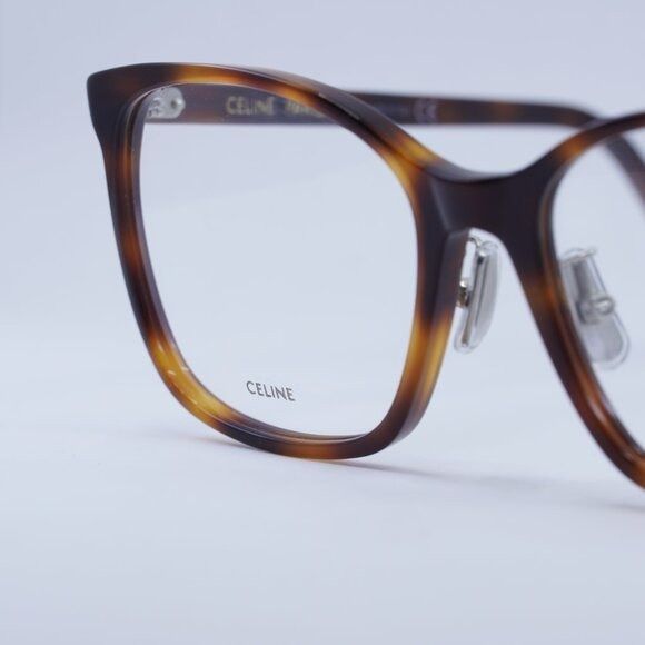 Celine Celine CL50027J 056 Eyeglasses Light Havana 55mm Square Size ONE SIZE - 8 Thumbnail