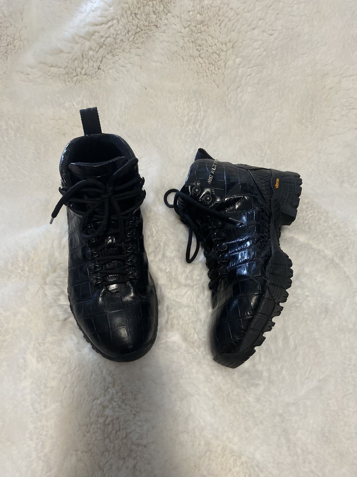 1017 ALYX 9SM 1017 ALYX 9SM Vibram Crocodile Skin Hiking Boots Size US 7 / IT 37 - 5 Thumbnail