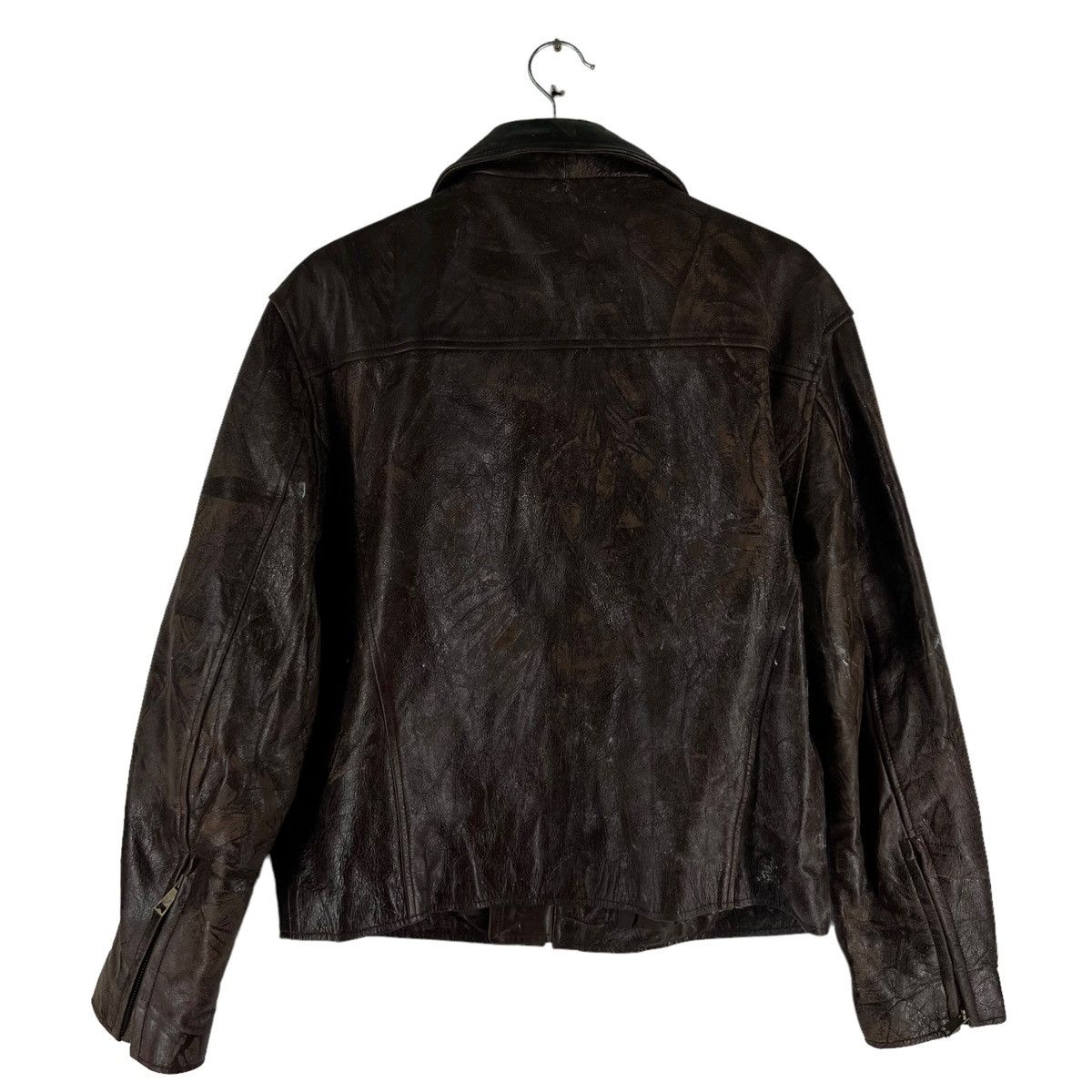 Marlboro 🔥VINTAGE BIKER GENUINE LEATHER JACKET FLY MARLBORO Size US S / EU 44-46 / 1 - 8 Thumbnail