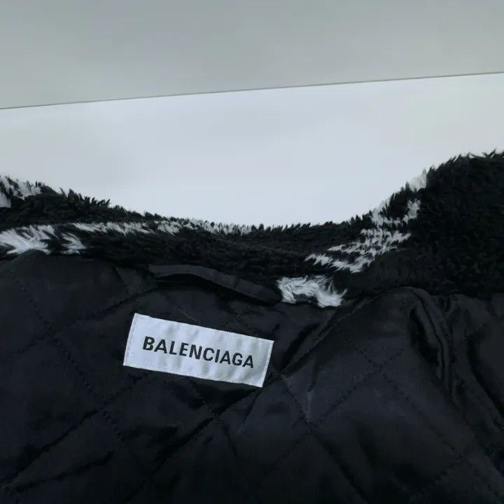 Balenciaga Balenciaga Black Faux Fur Oversized Zip Jacket Size S / US 4 / IT 40 - 3 Thumbnail