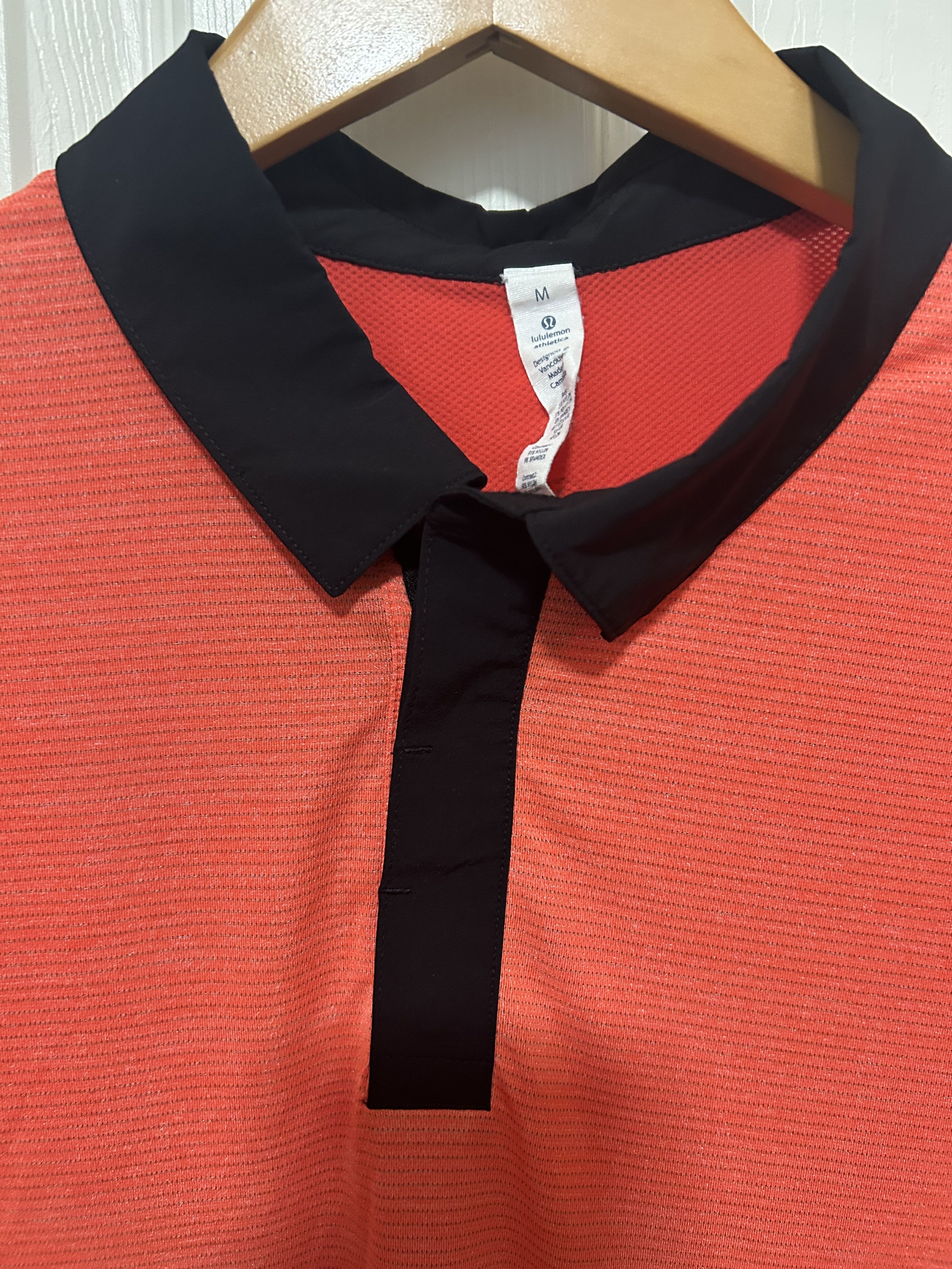 Lululemon Lululemon Precision Golf Polo Performance Orange Red Medium Size US M / EU 48-50 / 2 - 3 Thumbnail