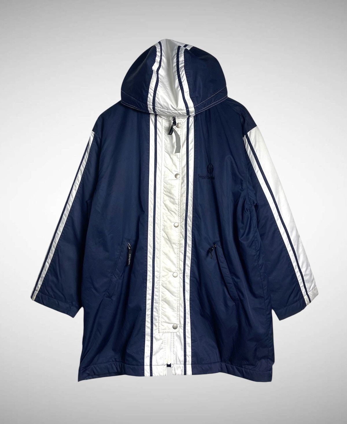 Sergio Tacchini Sergio Tacchini Zipper Hoodie Jacket Size US XL / EU 56 / 4 - 1 Thumbnail