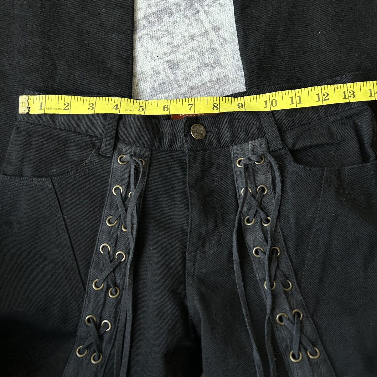 If Six Was Nine Flared Bondage Tactical Punk Sky Bomber Pants Size US 27 - 13 Thumbnail