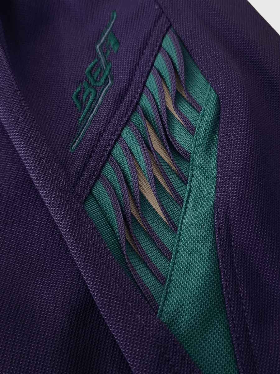 Mizuno 80s-90s Mizuno Super Star Exercise Unit Purple Neon Jacket Size S / US 4 / IT 40 - 4 Thumbnail