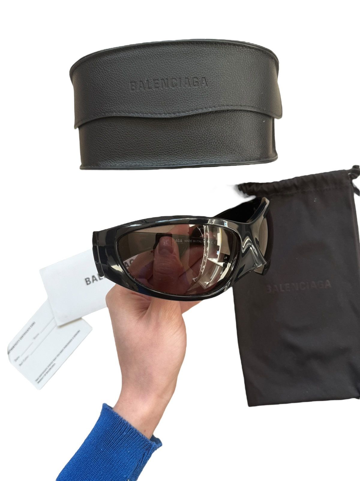 Balenciaga Balenciaga skin cat-eye sunglasses Size ONE SIZE - 6 Thumbnail