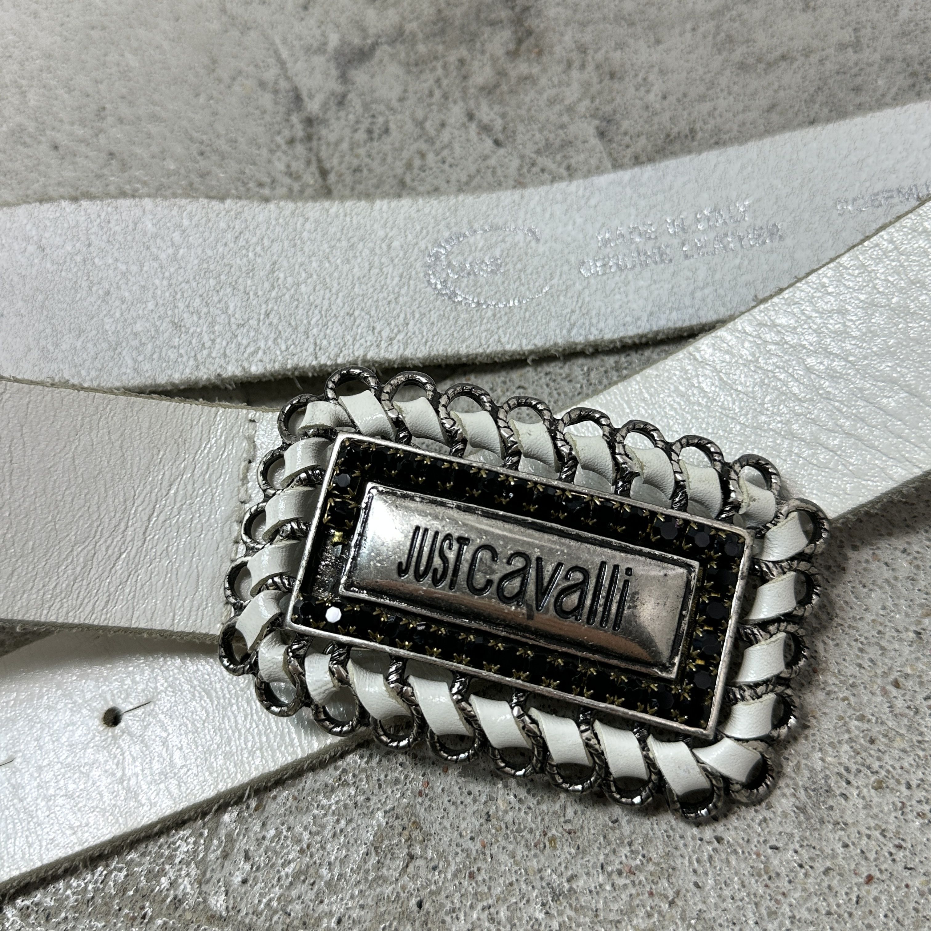 Roberto Cavalli Vintage Avant Garde Grunge Leather Roberto Cavalli Belt 00s Size ONE SIZE - 4 Thumbnail