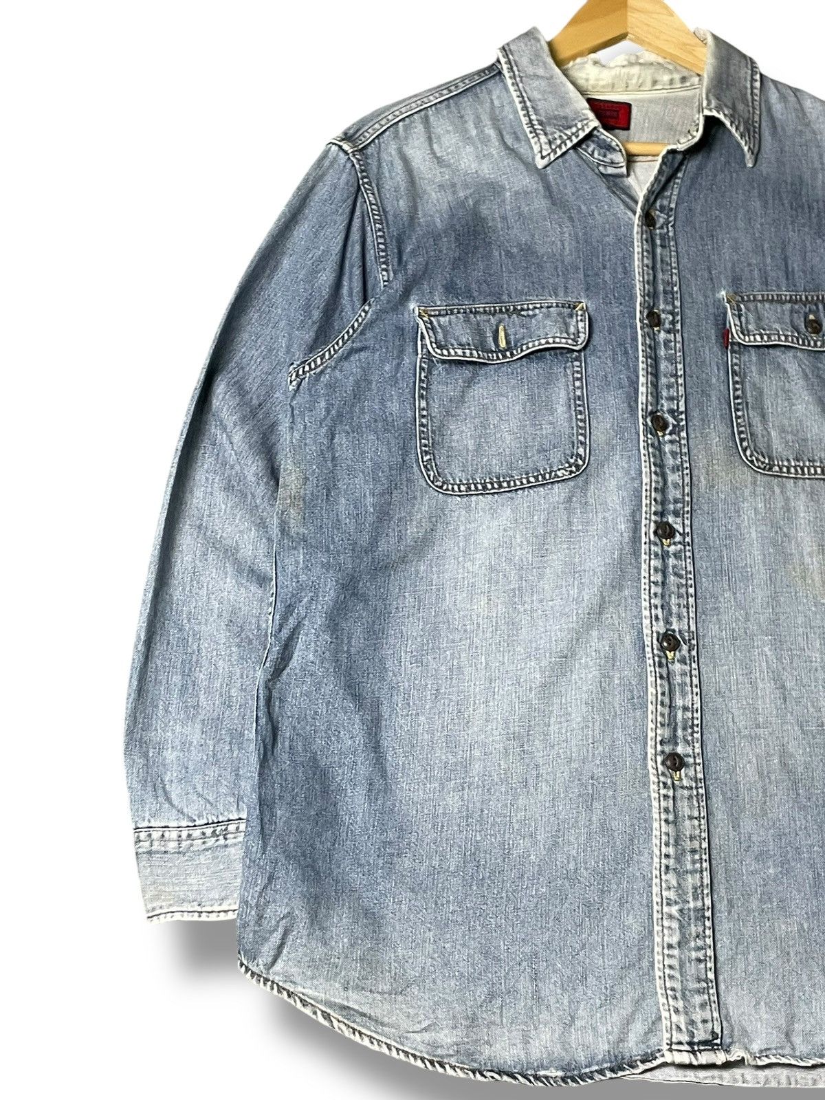 Edwin × Vintage Edwin Men’s Denim Shirt (54) Size US XL / EU 56 / 4 - 4 Thumbnail