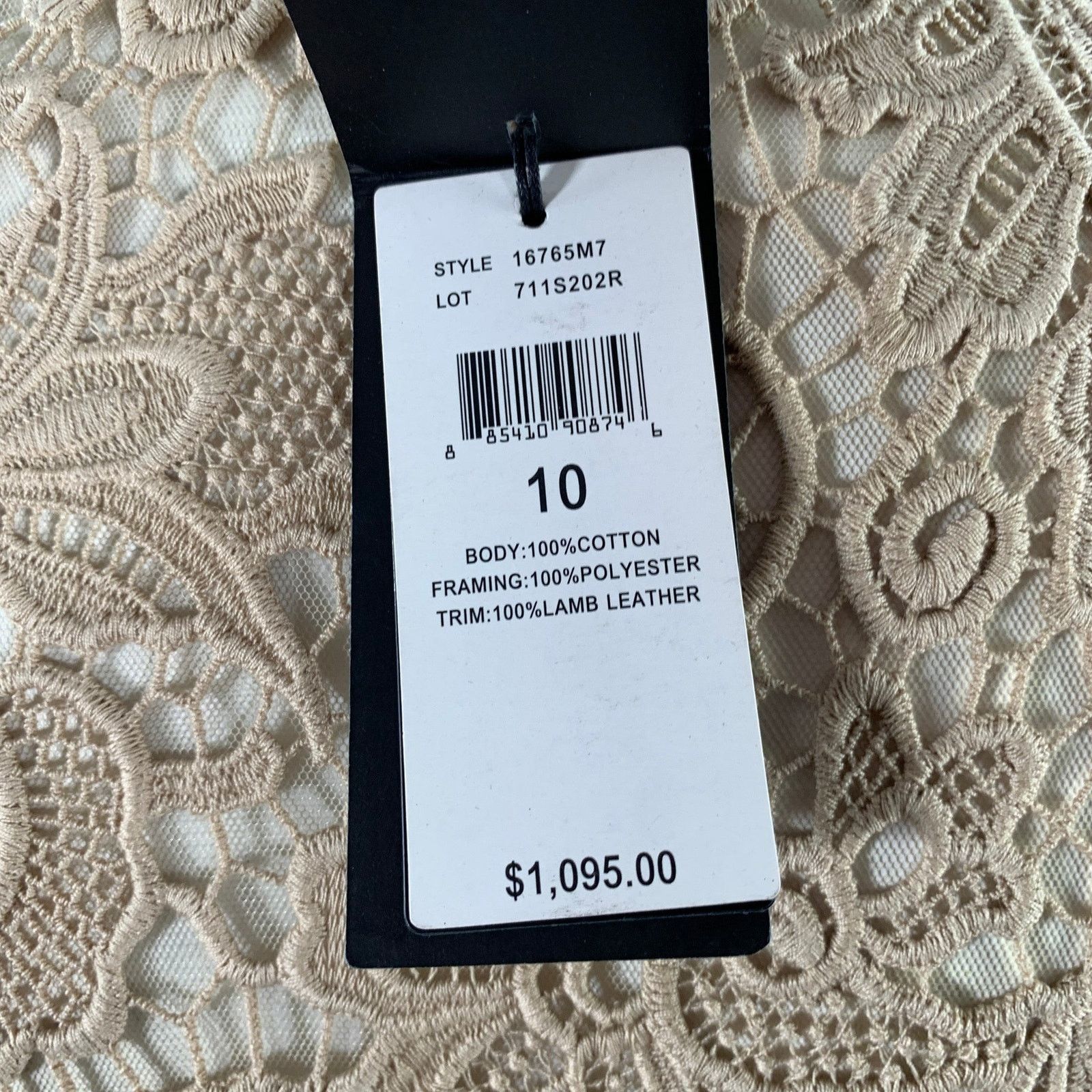 Ralph Lauren RALPH LAUREN Size 10 Khaki Cotton Lace Open Front Coat Size L / US 10 / IT 46 - 5 Thumbnail
