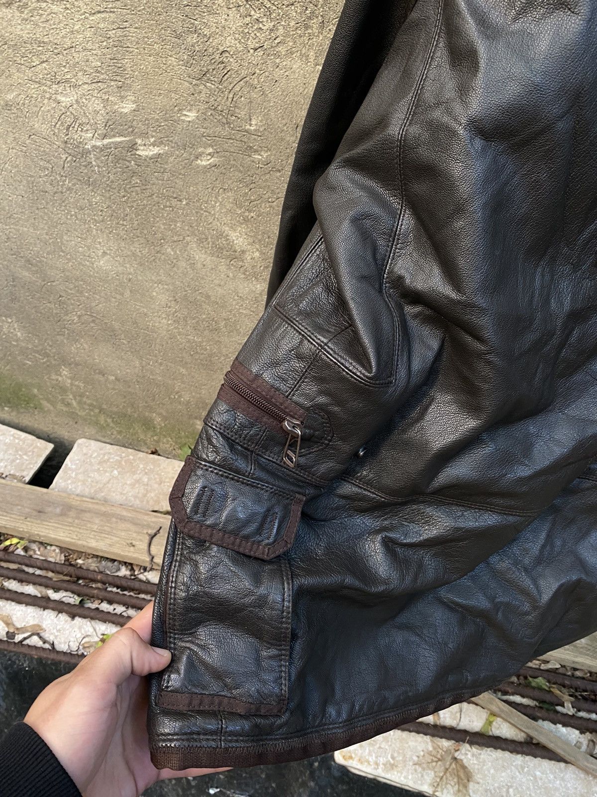 Parajumpers Parajumpers Leather Multipocket Insulated Jacket Size US L / EU 52-54 / 3 - 22 Thumbnail