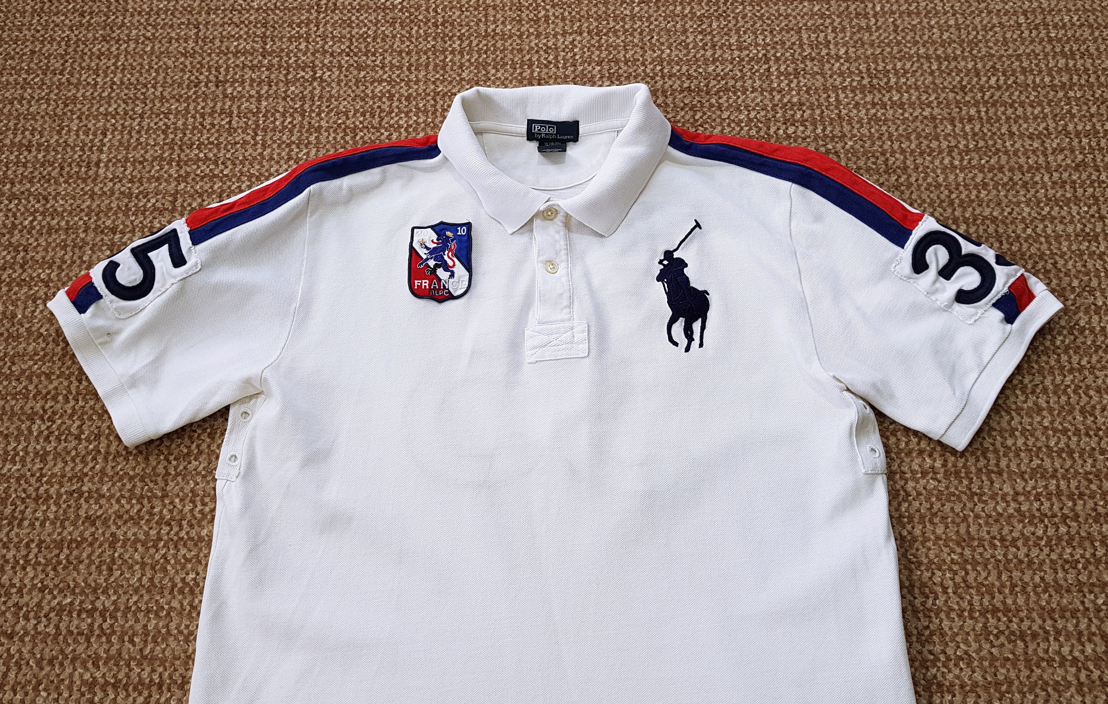 Polo Ralph Lauren Ralph Lauren Polo Vintage #35 France Big Pony Shirt sz S Size US S / EU 44-46 / 1 - 5 Thumbnail