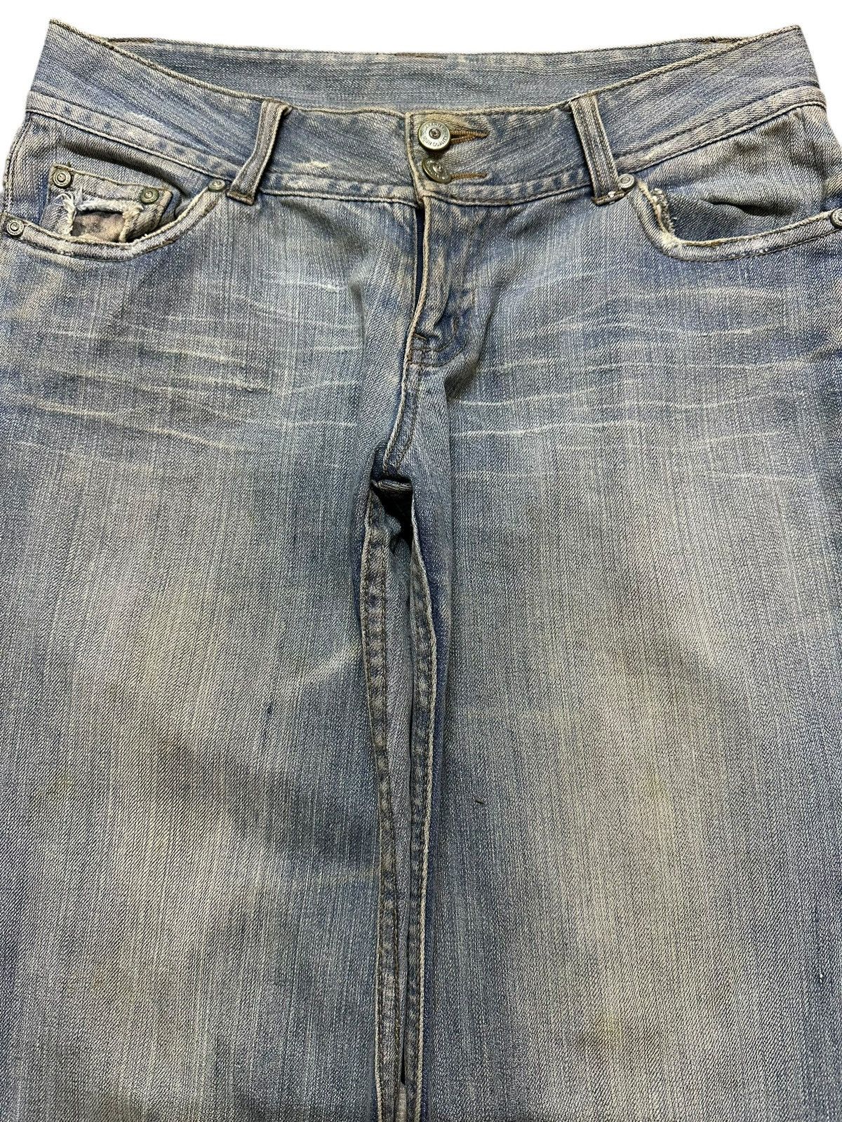 Japanese Brand Vintage Japanese Brand Blue Faded Wash Baggy Wide Leg Jeans Size US 30 / EU 46 - 3 Thumbnail
