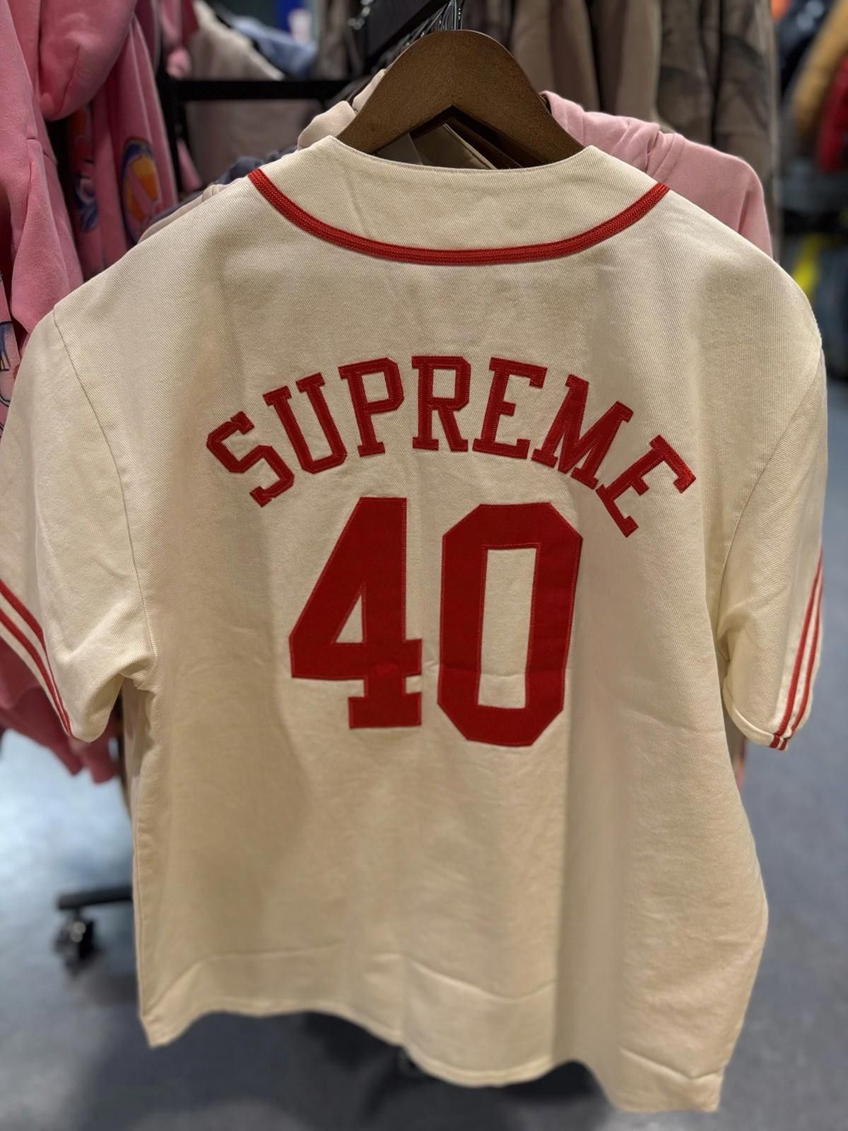 Supreme Supreme 40 Acres Twill Baseball Jersey L Brand New Large Size US L / EU 52-54 / 3 - 5 Thumbnail