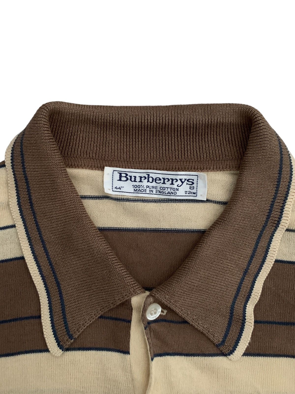 Burberry × Designer × Vintage Vtg burberry striped sweatshirt Size US M / EU 48-50 / 2 - 3 Thumbnail