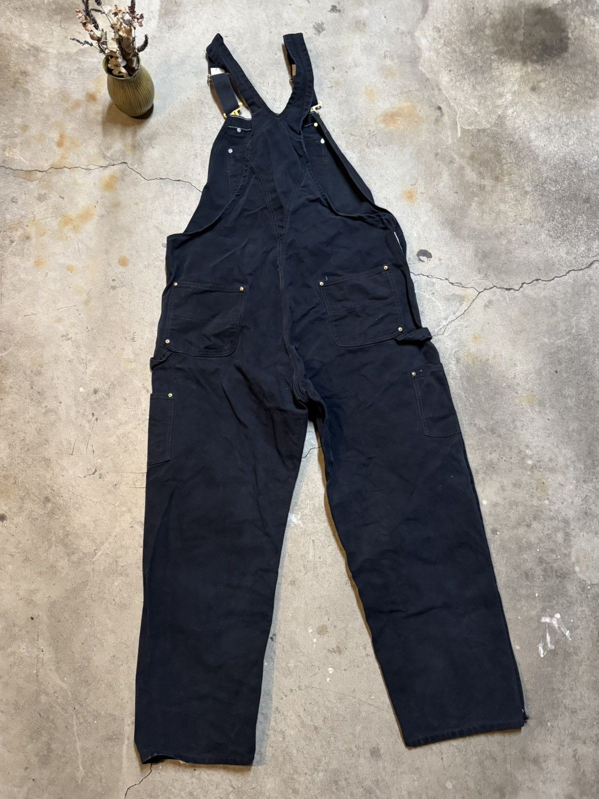 Carhartt Carhartt Double Knee Bib Overalls R37 Black Size 42 Workwear Size US 42 / EU 58 - 8 Thumbnail