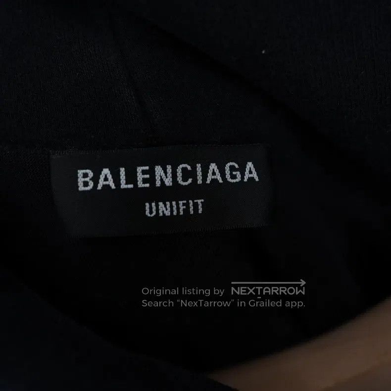 Balenciaga Balenciaga Black Distressed Hooded Sweatshirt Size US XXS / EU 40 - 4 Thumbnail