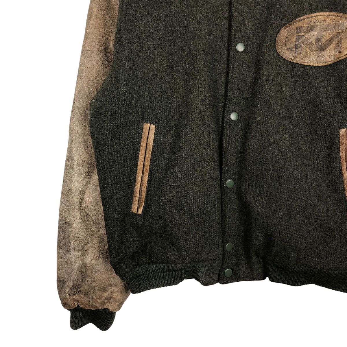Japanese Brand 📌Vintage Leather Bomber Jacket The Market Issey Miyake Size US L / EU 52-54 / 3 - 5 Thumbnail