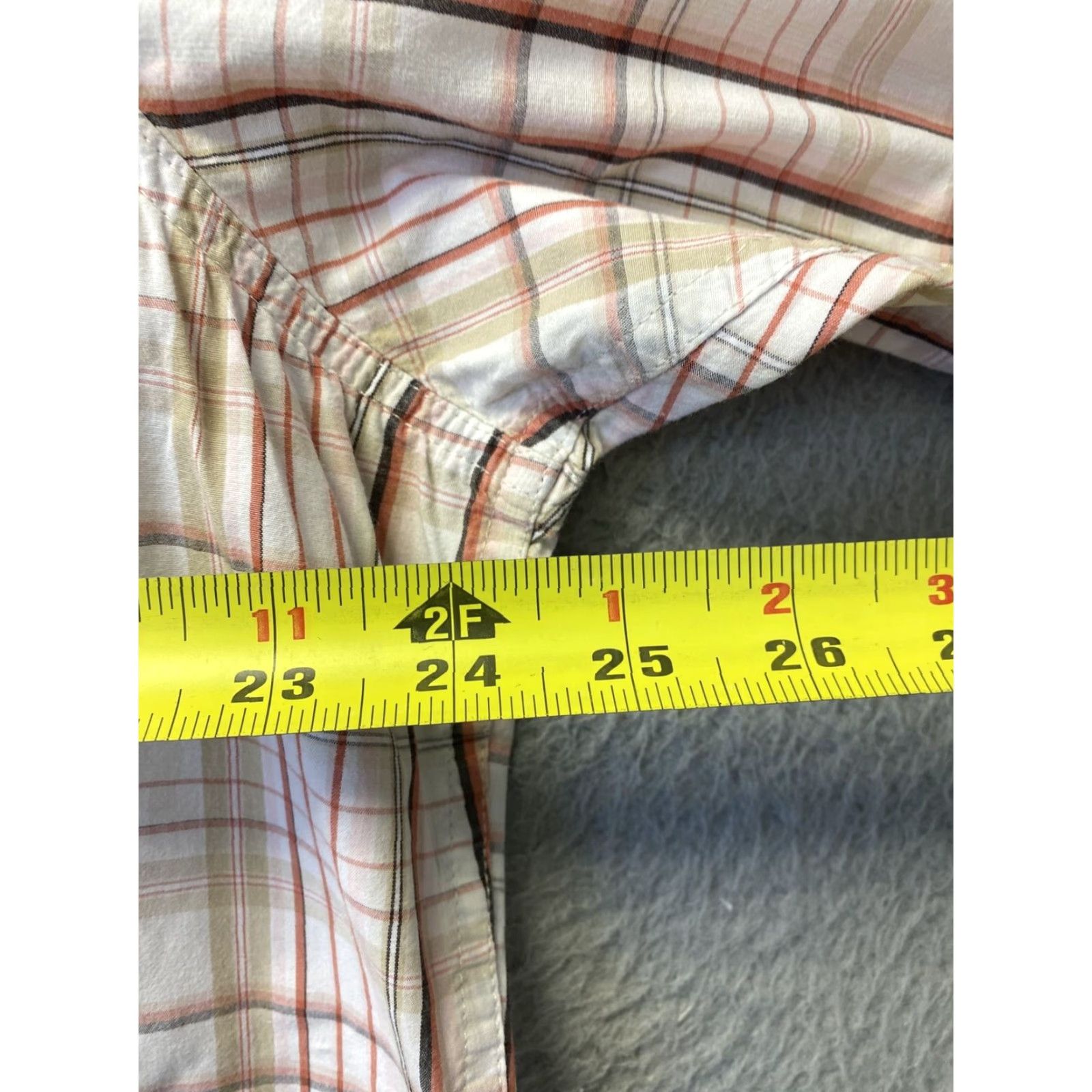 Alife Sonoma Life & Style Mens XLT Plaid Short Sleeve Shirt Brown/ 96-23 Size US XL / EU 56 / 4 - 4 Thumbnail