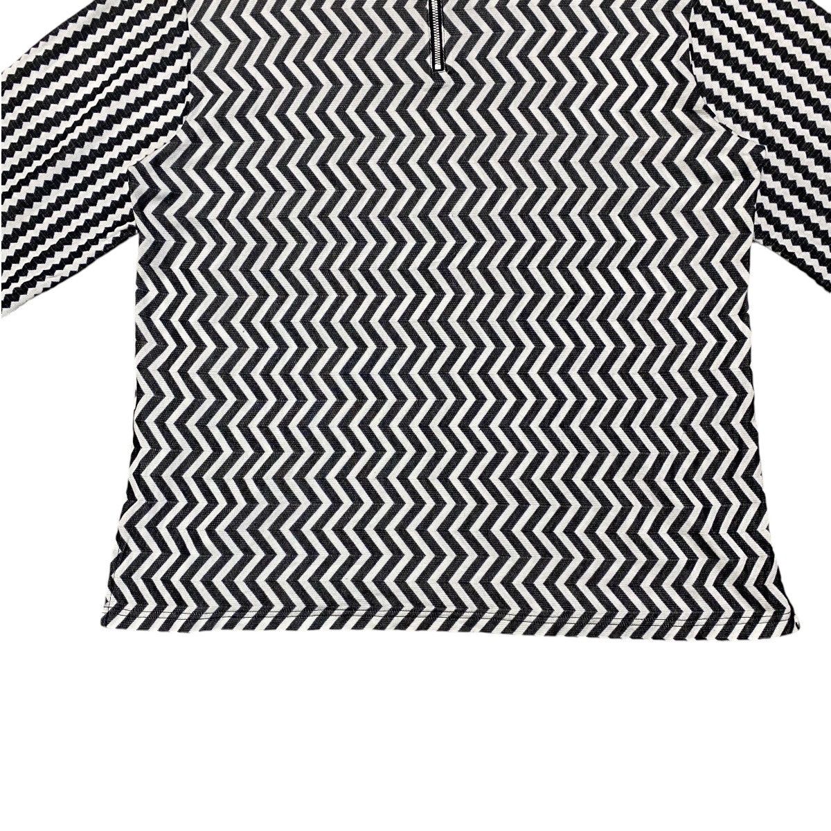 CABANE de ZUCCa Cabane De Zucca Black White Zigzag patern Blouses Size M / US 6-8 / IT 42-44 - 10 Thumbnail