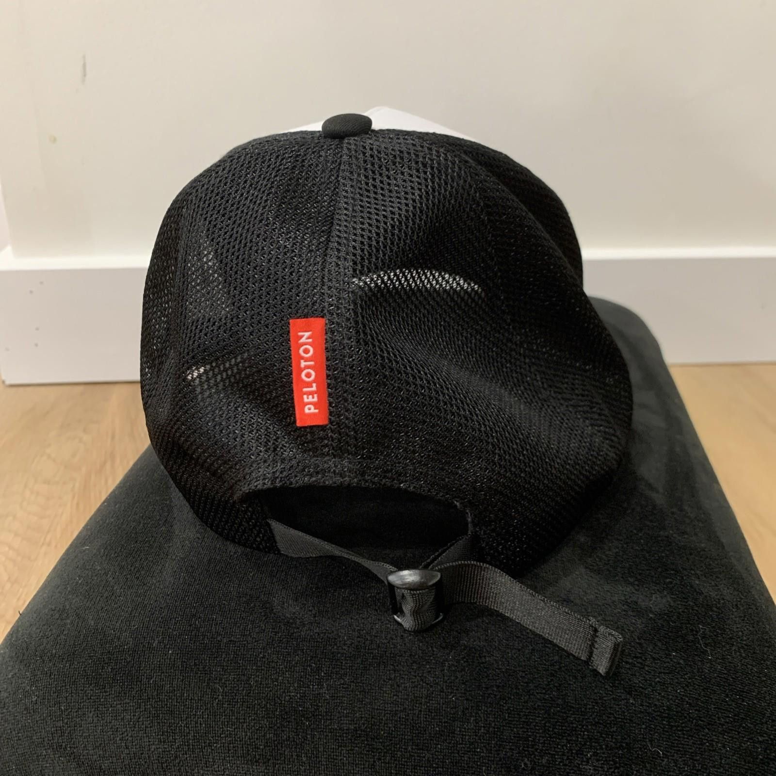 Peloton New Peloton Adjustable Trucker Hat Unisex White Black Mesh Size ONE SIZE - 5 Thumbnail