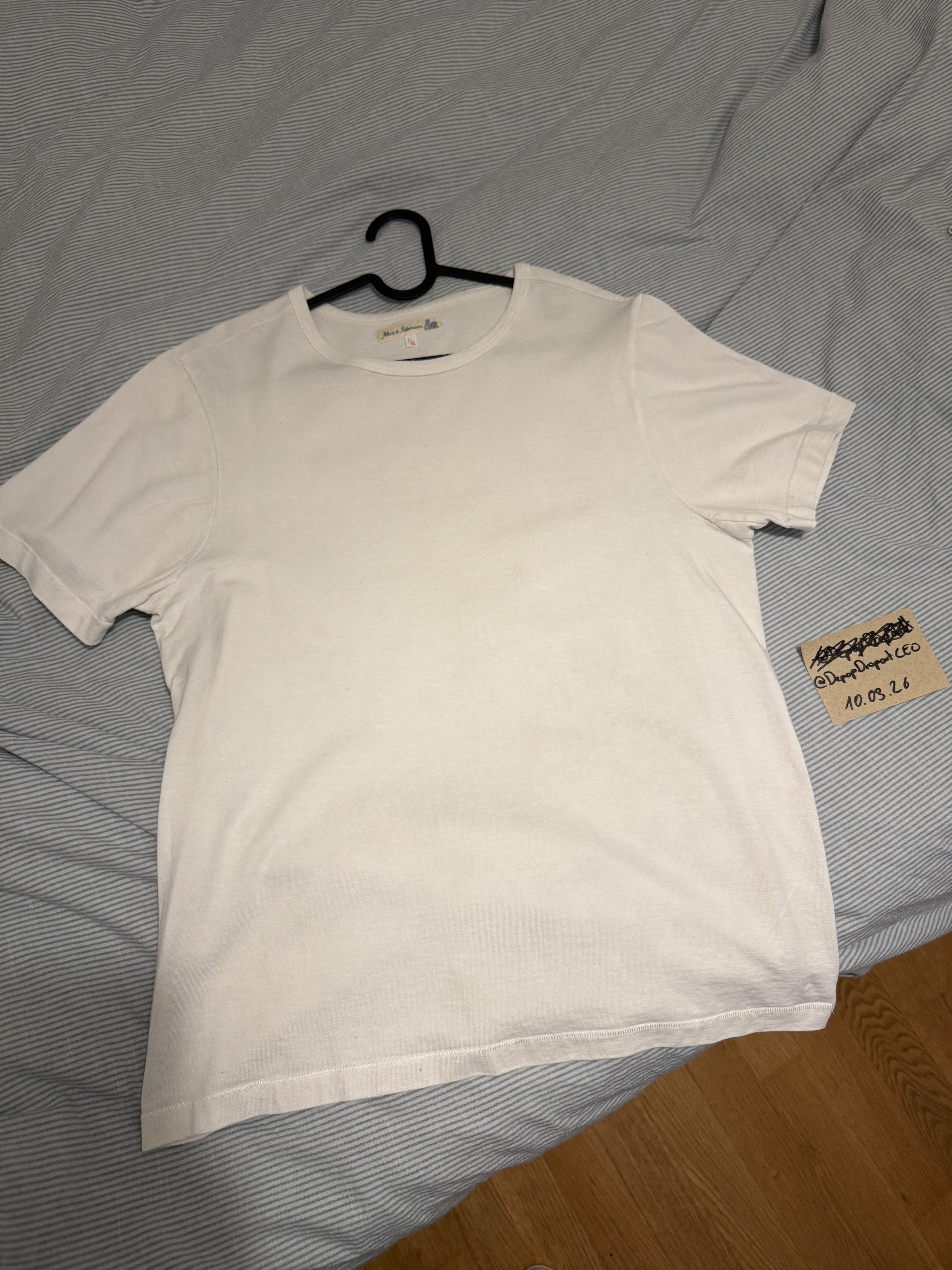 Merz B. Schwanen 215 Loopwheeled Classic Fit Midweight T-Shirt Size US XL / EU 56 / 4 - 1 Thumbnail