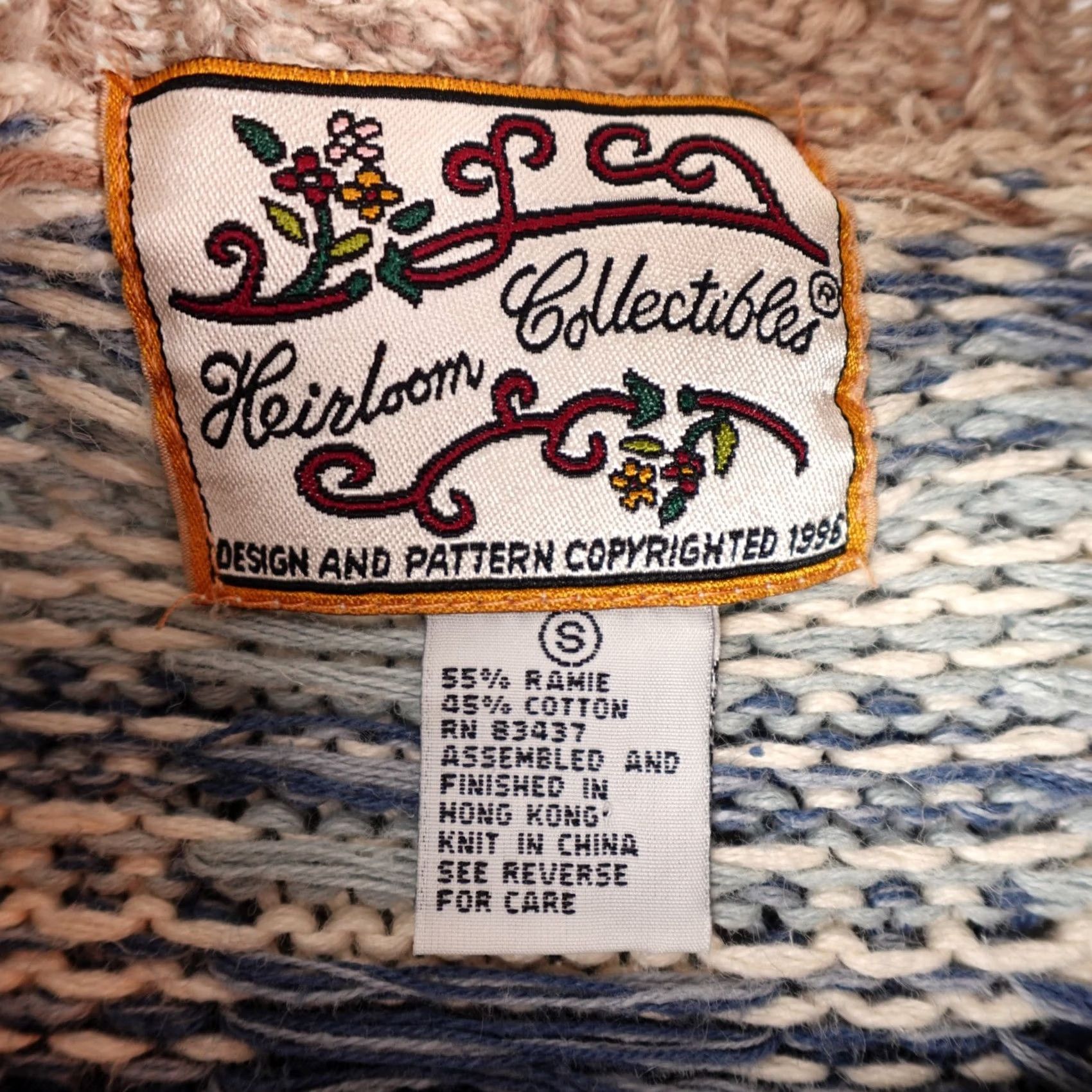 Vintage VINTAGE Heirloom Collectibles Sweater Womens Small Floral All Over Print Knit Size S / US 4 / IT 40 - 3 Thumbnail