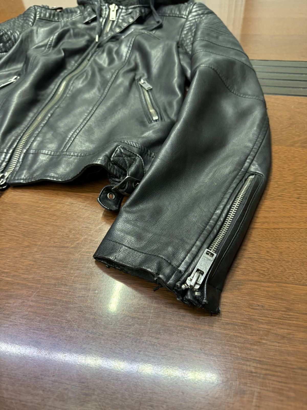 Rick Owens Vintage Hooded Open Leather Racing Jacket Size US M / EU 48-50 / 2 - 5 Thumbnail