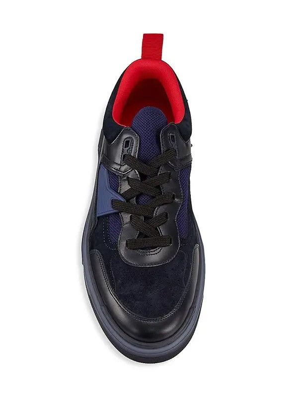 Christian Louboutin os11x0125 Astroloubi Mesh-Paneled Leather & Suede Sneakers Size US 10 / EU 43 - 5 Thumbnail