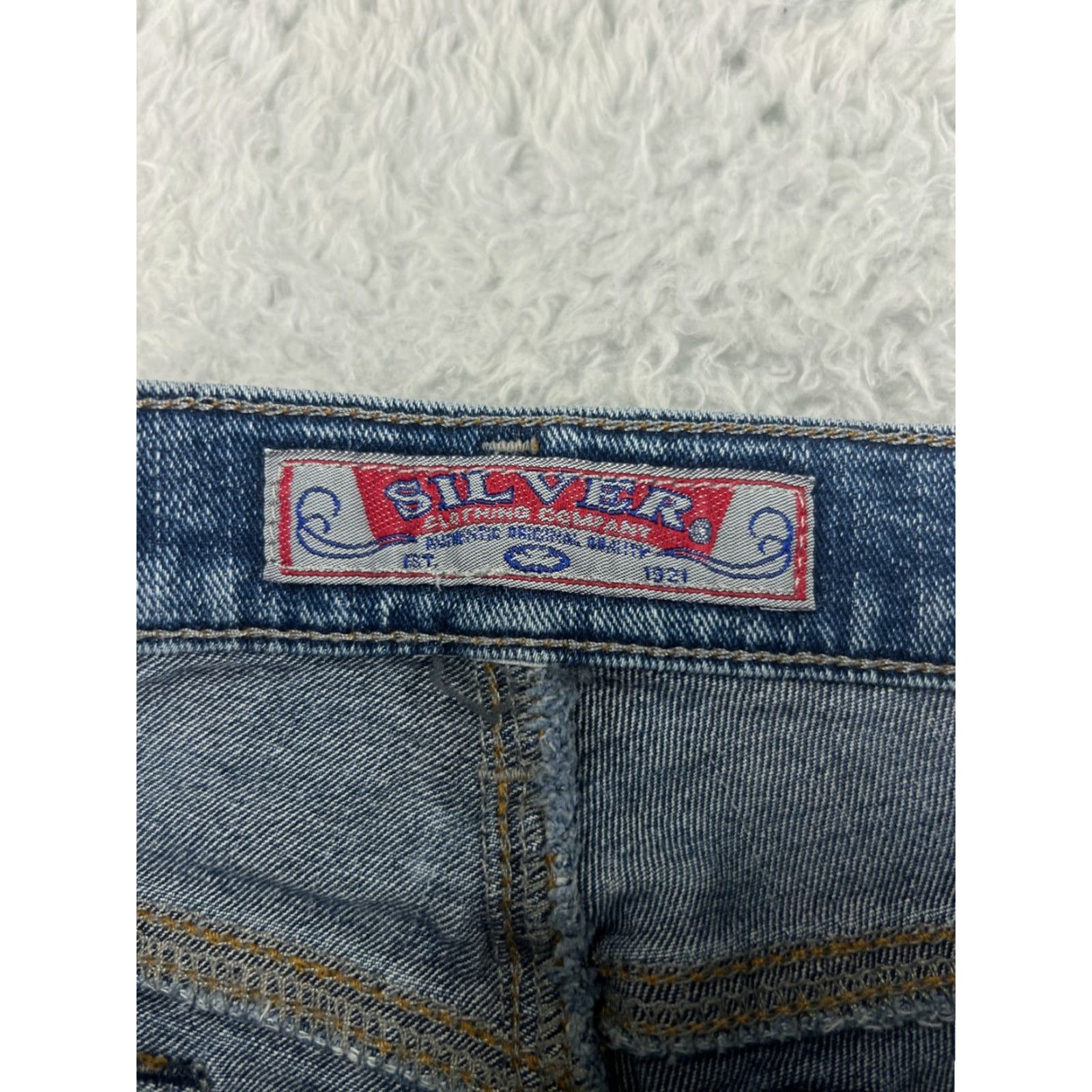 Silver Jeans Co. Silver Clothing Co Pants Womens 26 Blue Denim Medium Wash Bootcut Cotton Blend Size 26" / US 2 / IT 38 - 7 Thumbnail