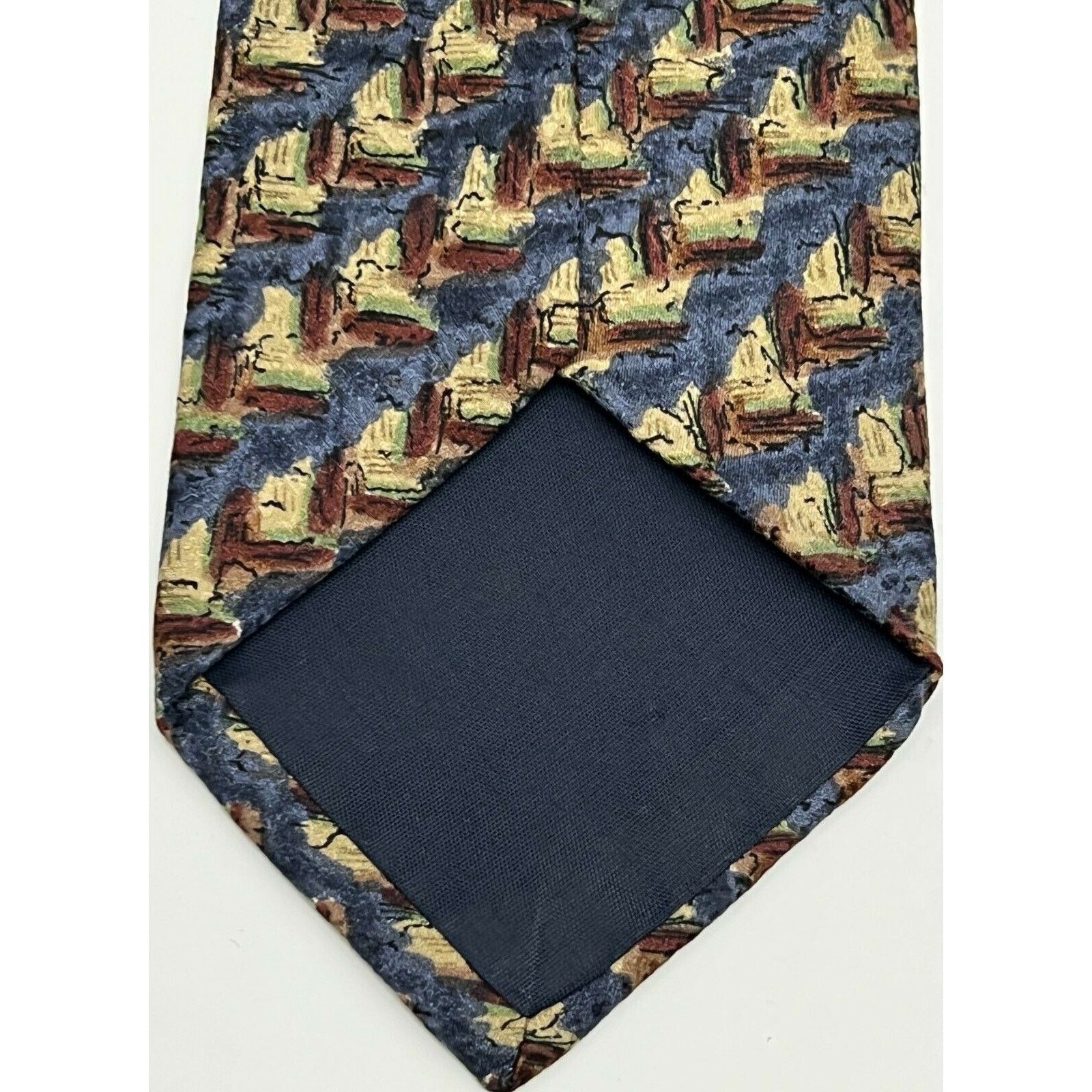 Other Jerry J Garcia Blue Classic Striped 100% Silk Necktie Tie Size ONE SIZE - 2 Thumbnail