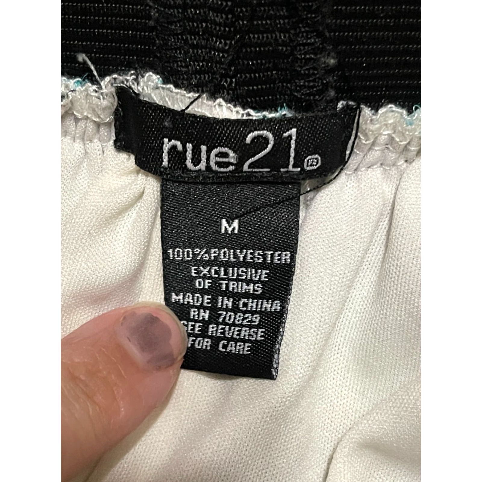 Vintage rue21 Skirt Women's Medium Long Maxi Pink White Green Herringbone Casual Fall Spring Summer Size 32" / US 10 / IT 46 - 4 Thumbnail