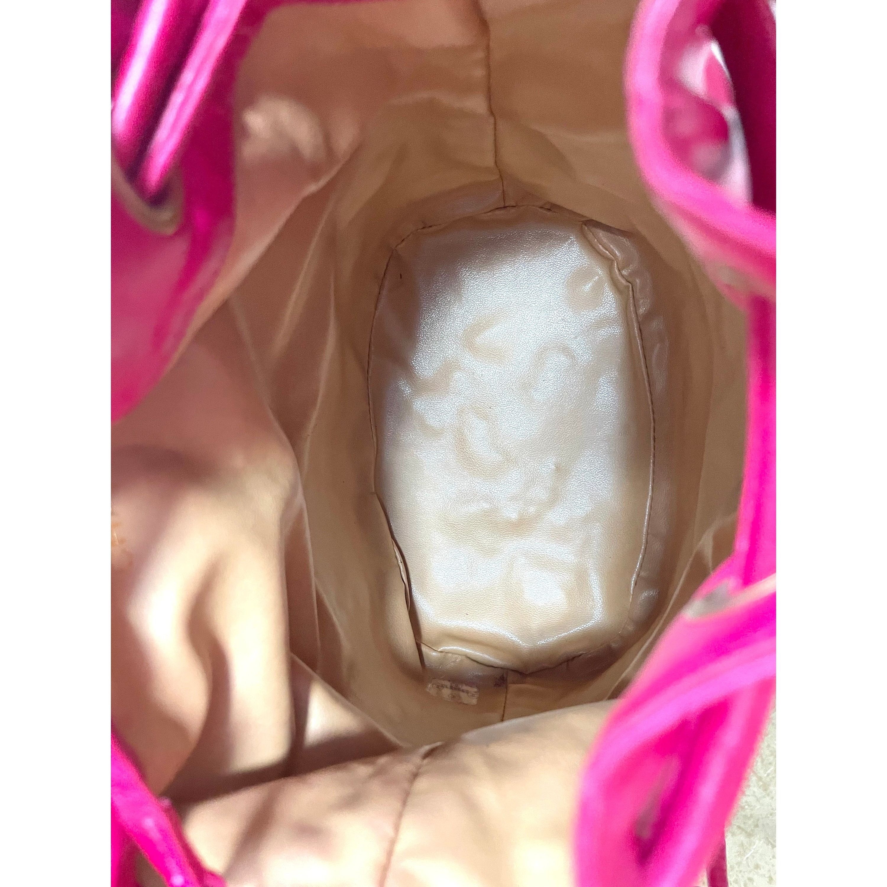 Chanel Vintage CHANEL fusia pink lambskin hobo bucket shoulder bag Size ONE SIZE - 5 Thumbnail