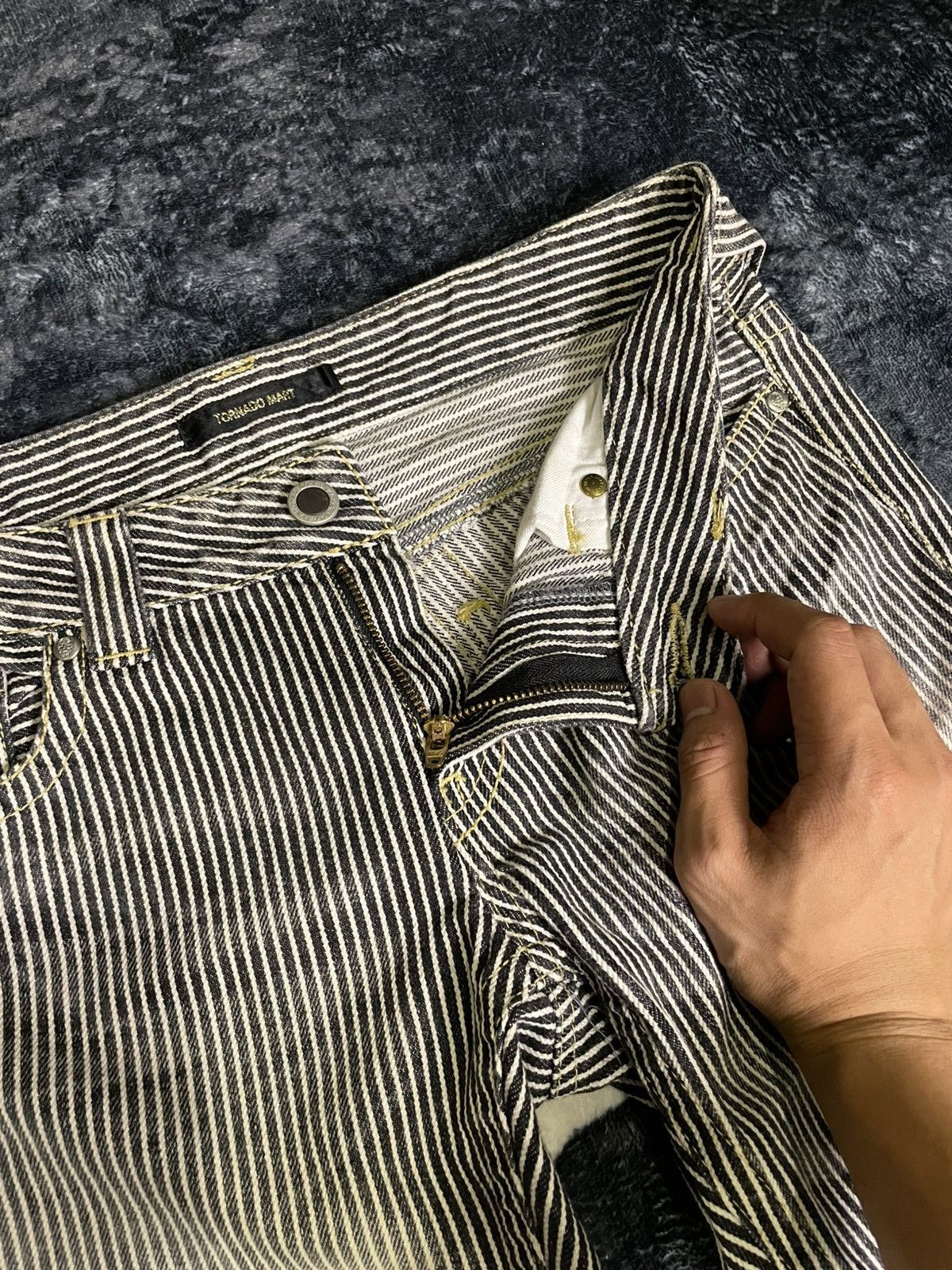 Le Grande Bleu (L.G.B.) × Tornado Mart Tornado Mart Whisker Flare Pant Size US 30 / EU 46 - 6 Thumbnail