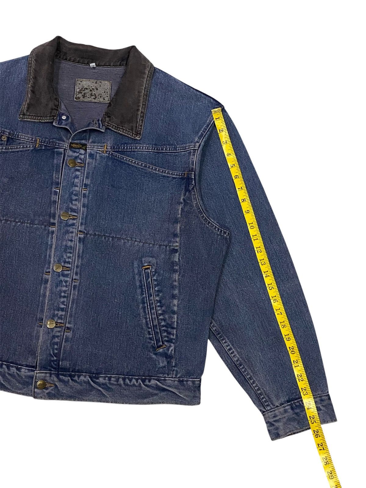 Marithe + Francois Girbaud 90s Marithe Francois Girbaud Corduroy Switching Denim Jacket Size US L / EU 52-54 / 3 - 20 Thumbnail