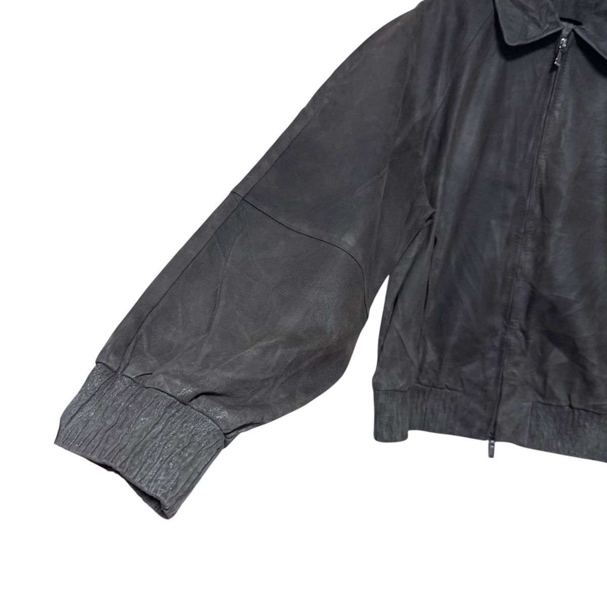 Max Mara Max Mara Bomber Leather Jacket Size S / US 4 / IT 40 - 6 Thumbnail