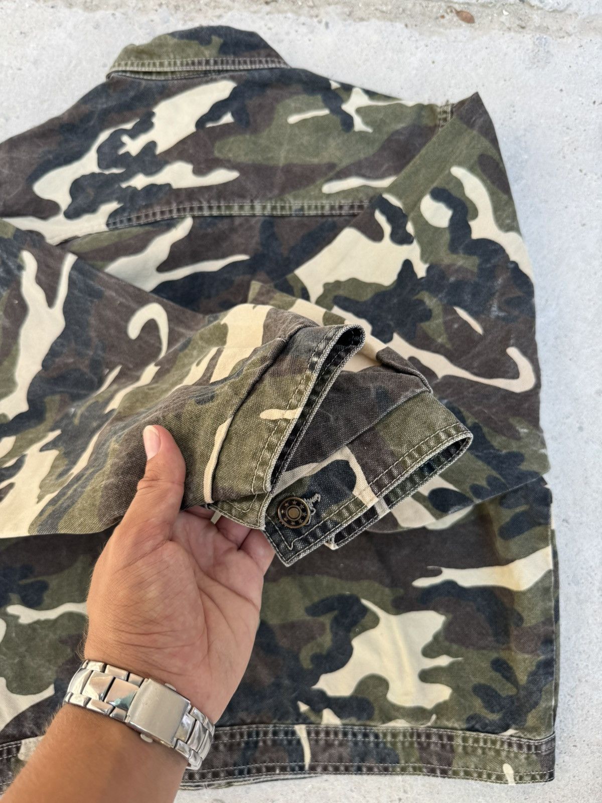 Japanese Brand VINTAGE BOXY MILITARY CAMO JACKET Size US S / EU 44-46 / 1 - 10 Thumbnail
