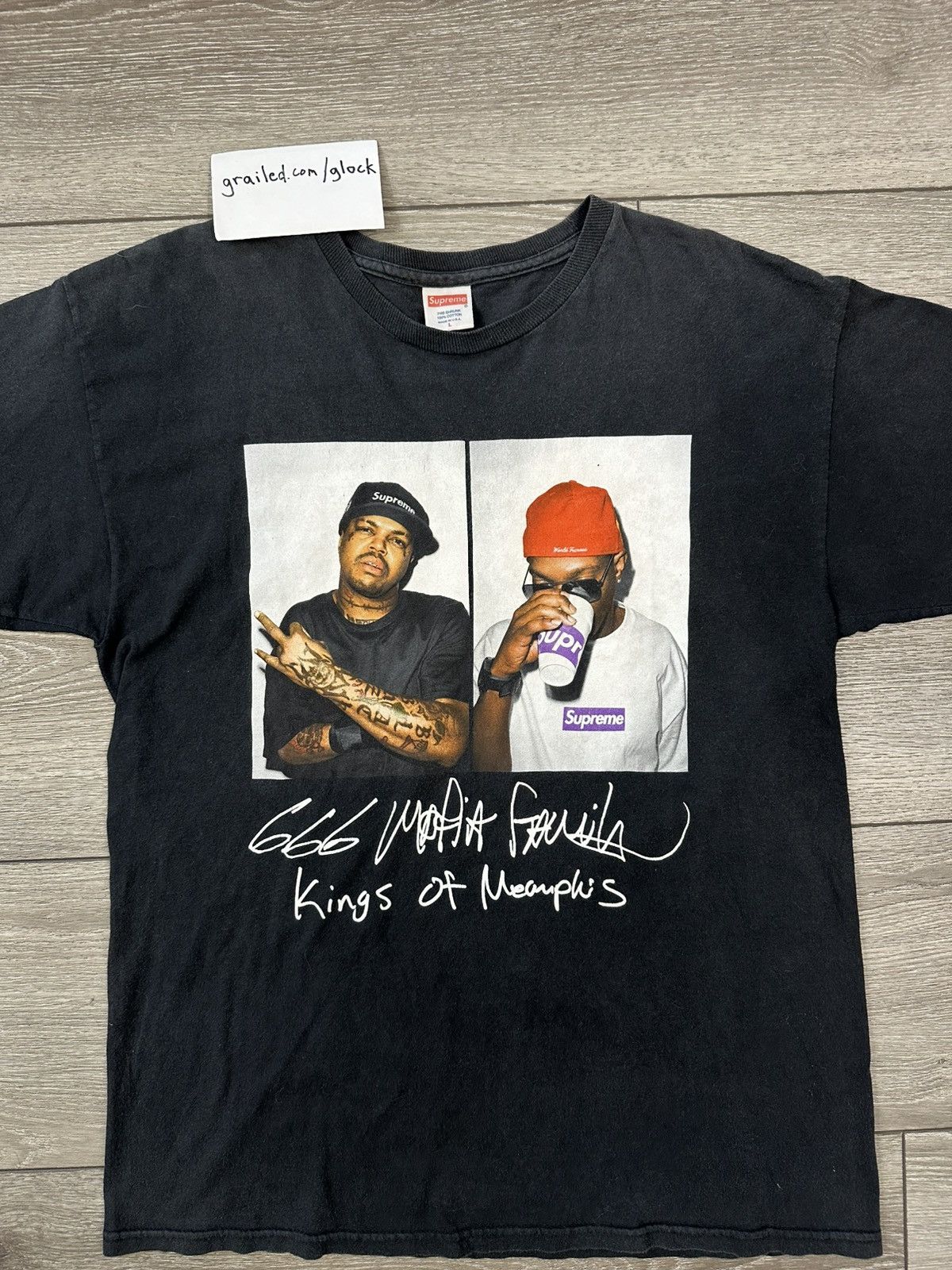 Supreme Supreme Three 6 Mafia Photo Tee Black SS12 Large Size US L / EU 52-54 / 3 - 2 Thumbnail