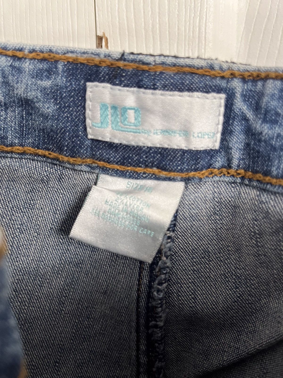 Jennifer Lopez JLO by Jennifer Lopez Flared Leg Size 15 Jeans Size 38" / US 16 / IT 52 - 2 Thumbnail