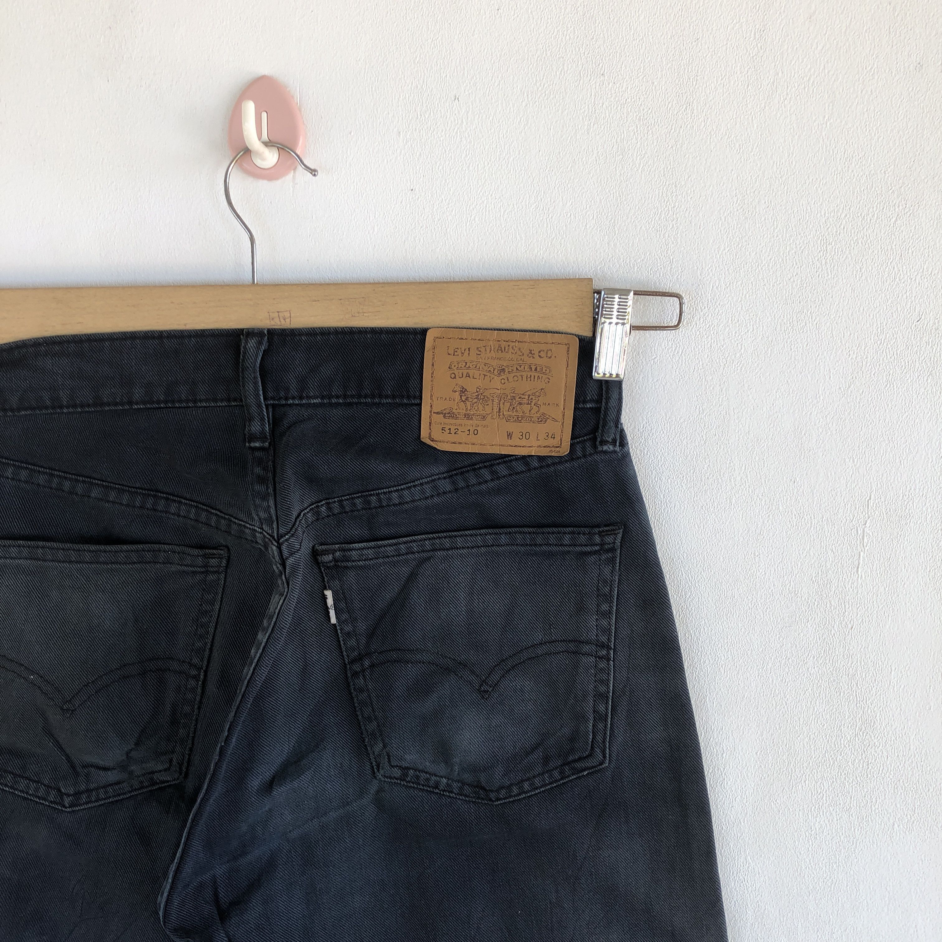 Levi's Vintage Levis 512 Jeans Super Black Levis 512 Denim Pants Size 28" / US 6 / IT 42 - 5 Thumbnail