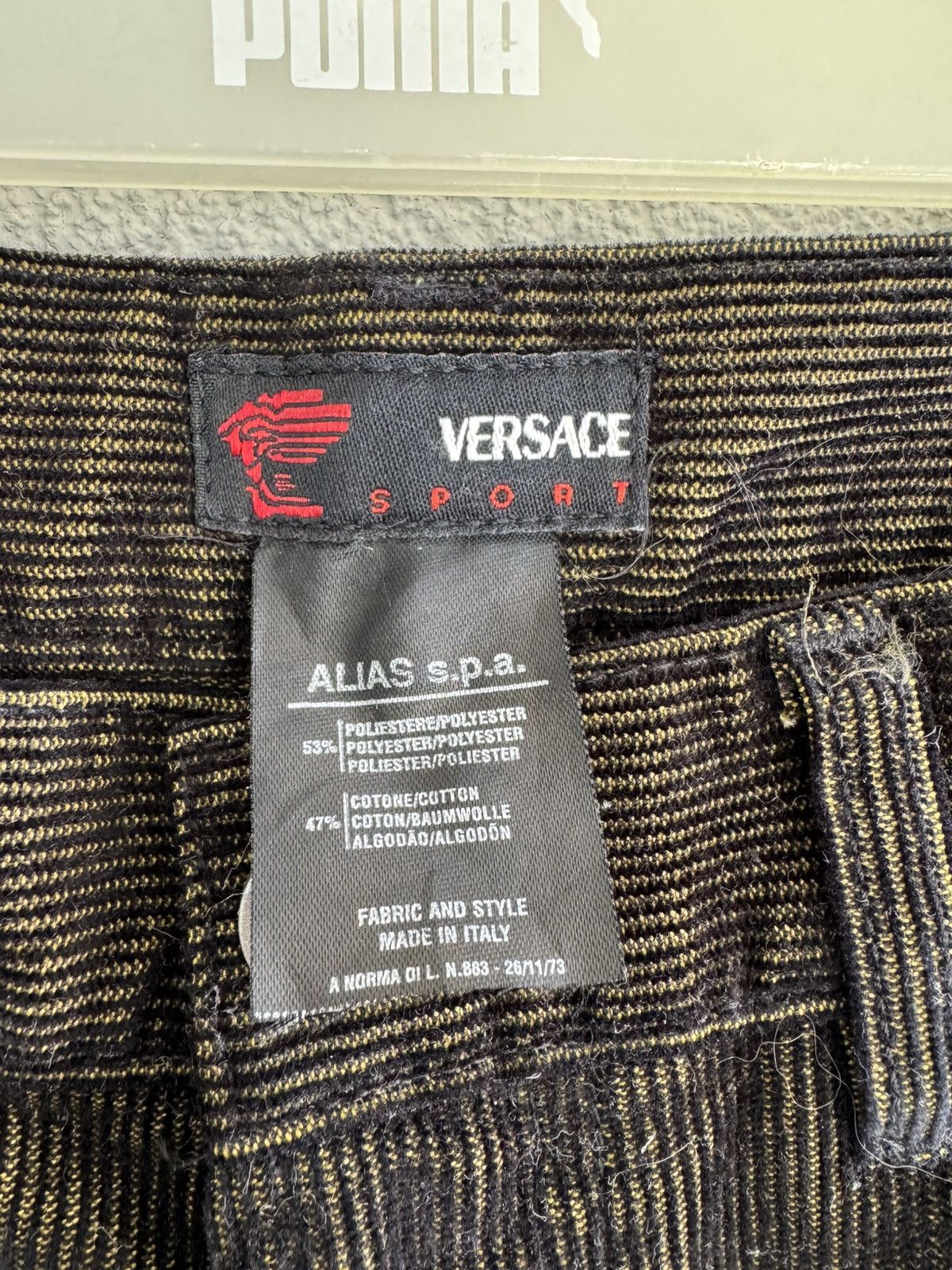 Versace Versace Sport Pants Size 29 Brown Textured Denim Straight Size 29" - 6 Thumbnail