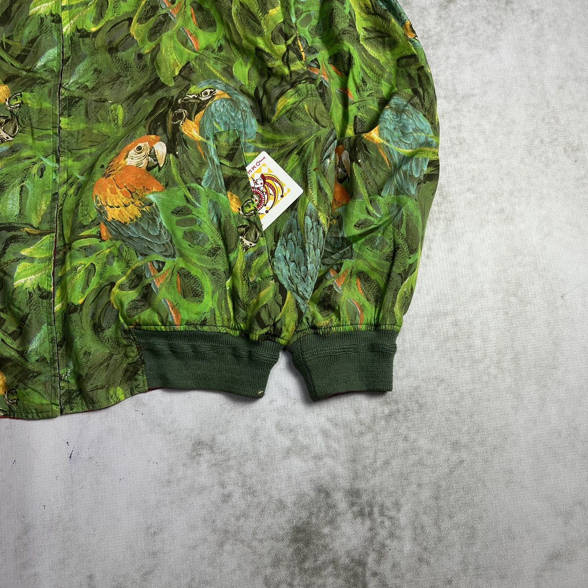 Issey Miyake Tete Homme Floral Bird Reversible Bomber Jacket Size US M / EU 48-50 / 2 - 3 Thumbnail