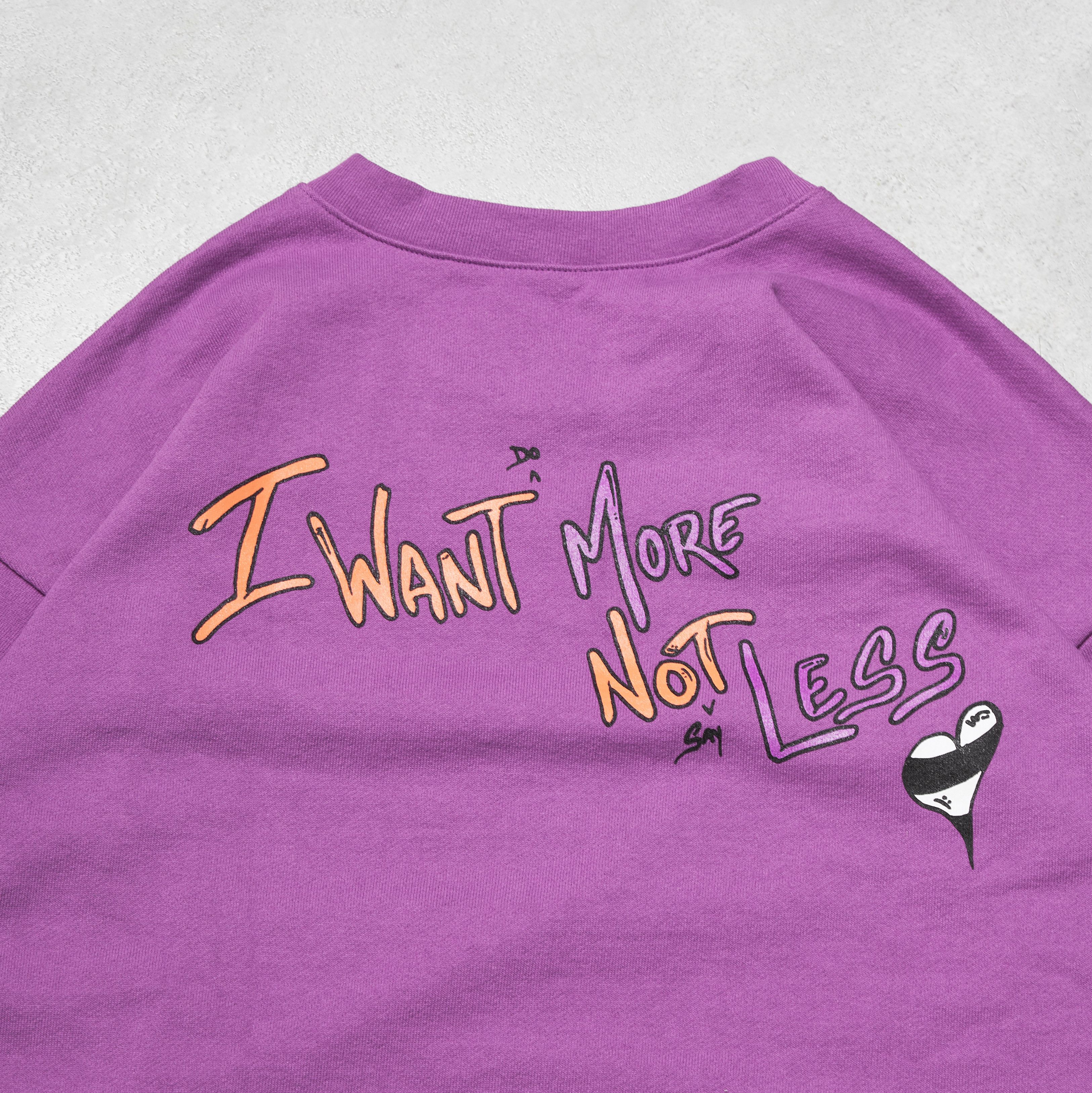 Chrome Hearts CHROME HEARTS Matty Boy I Want More Not Less Sweater PURPLE Size US XL / EU 56 / 4 - 7 Thumbnail
