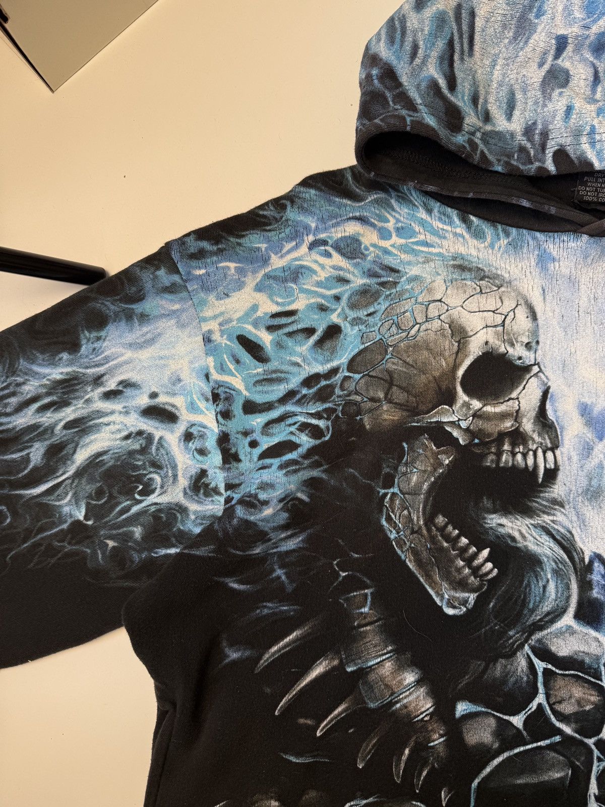 Affliction × Vintage Hoodie Spiral vintage Skulls opium Avantgarde sk8 y2k Size US L / EU 52-54 / 3 - 10 Thumbnail