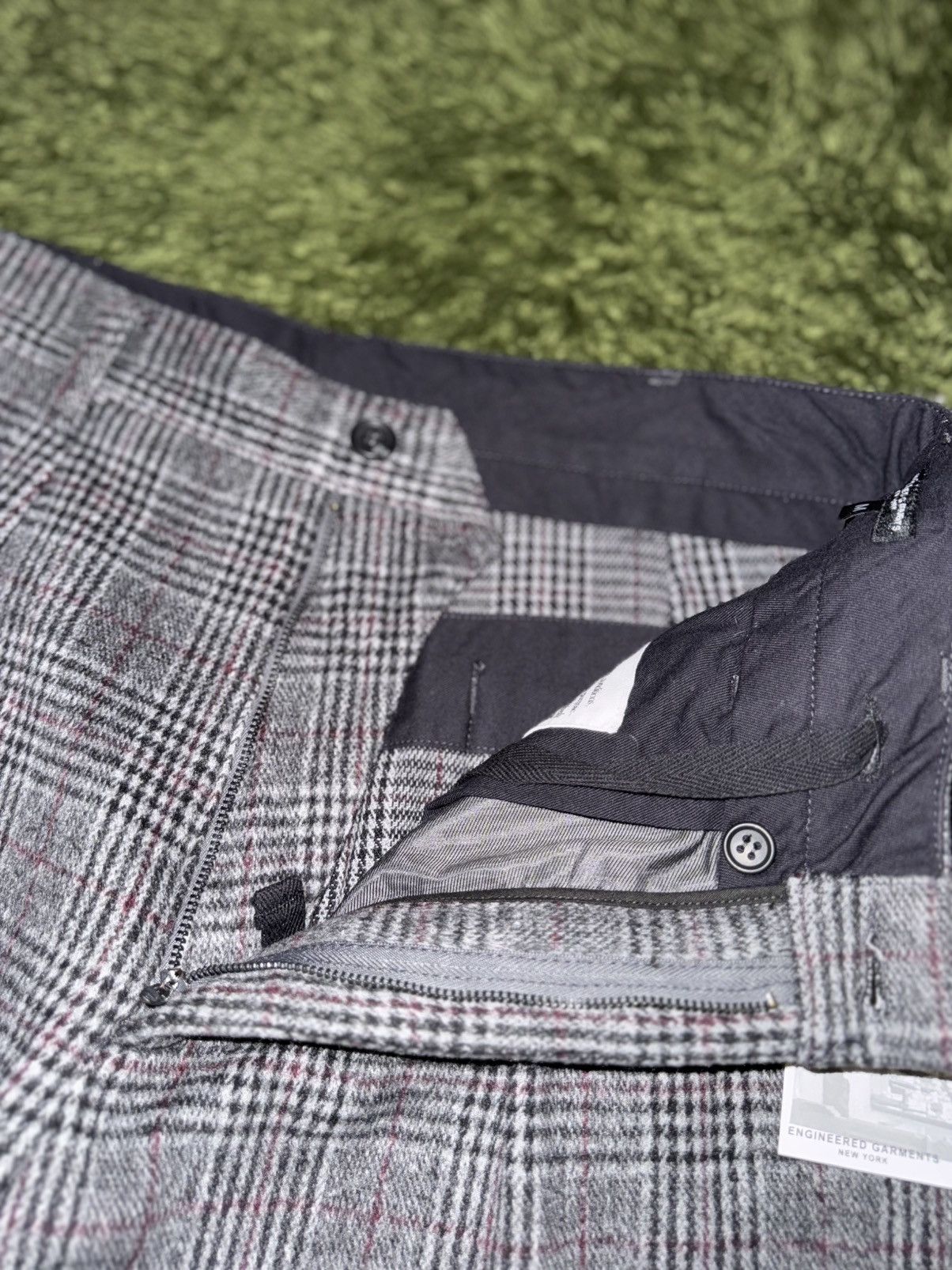 Engineered Garments [M] Engineered Garments Carlyle Check Wool Trousers Plaid Size US 34 / EU 50 - 4 Thumbnail